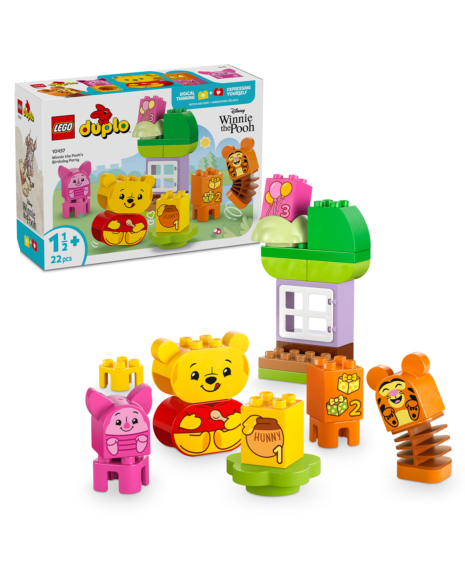 LEGO DUPLO| Disney Winnie the Pooh's Birthday Party Building Set 22 Pieces - 10457-image-37