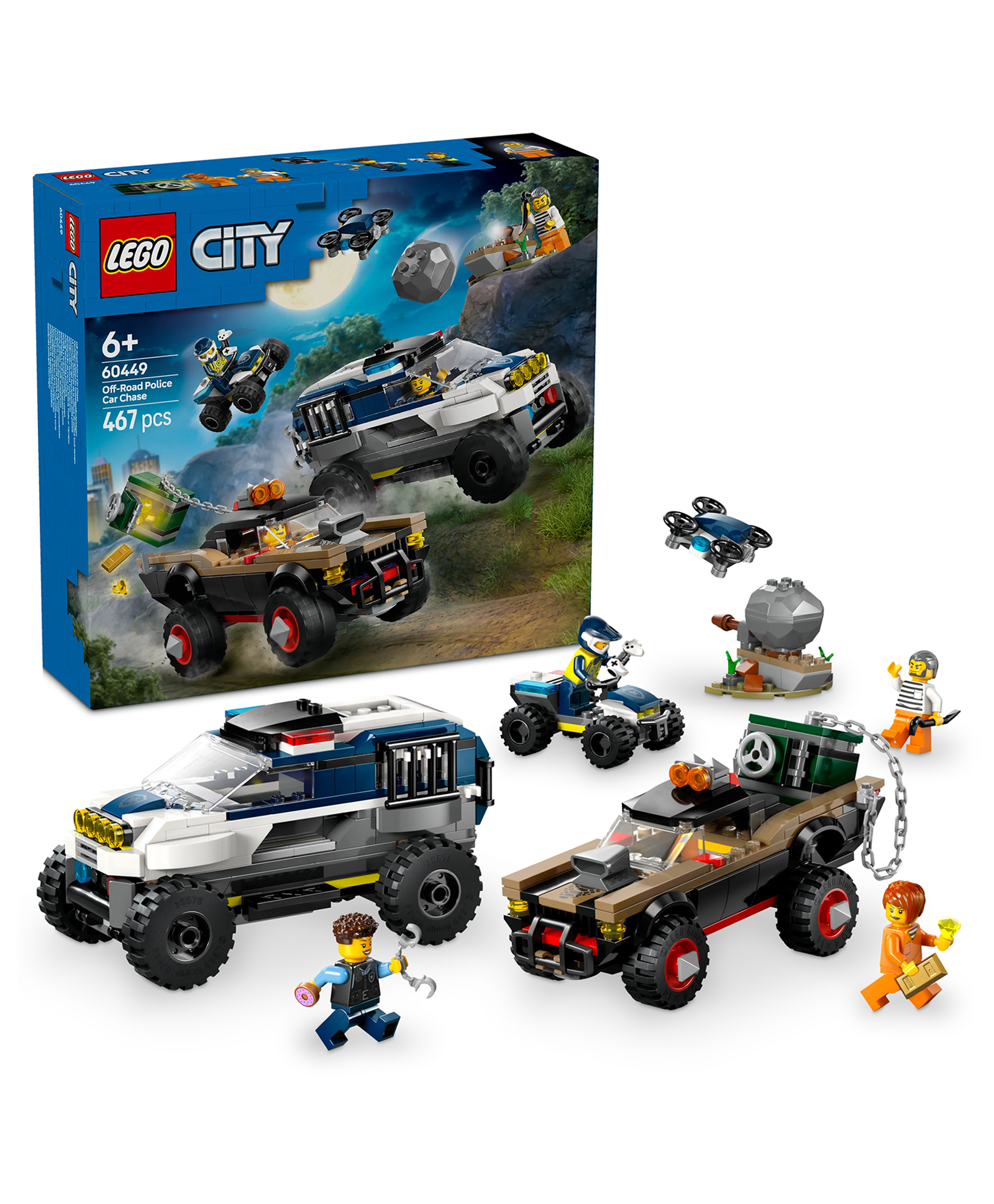 LEGO City Off-Road Police Car Chase Set 467 Pieces - 60449-picture-16