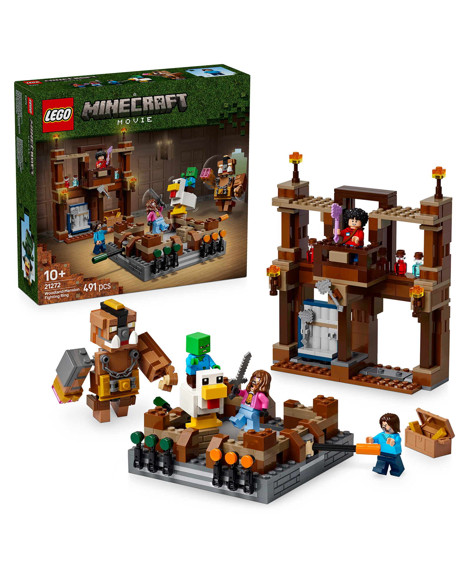 LEGO Minecraft Woodland Mansion Fighting Ring Gamer Toy with Mob Figures 491 Pieces - 21272-picture-42