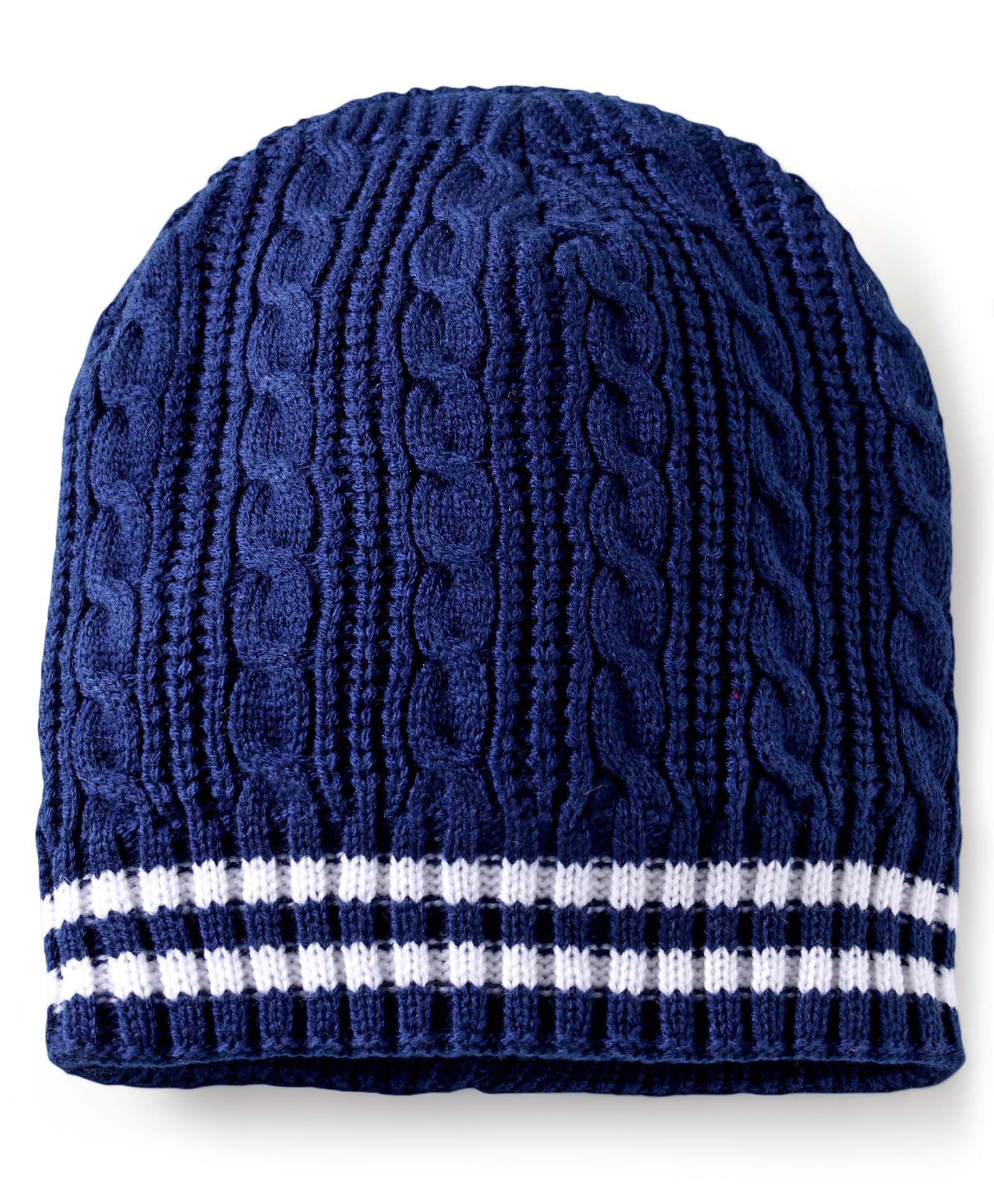 Pine Kids Solid Color Woollen Cap Navy Blue - Diameter 18 cm-picture-13