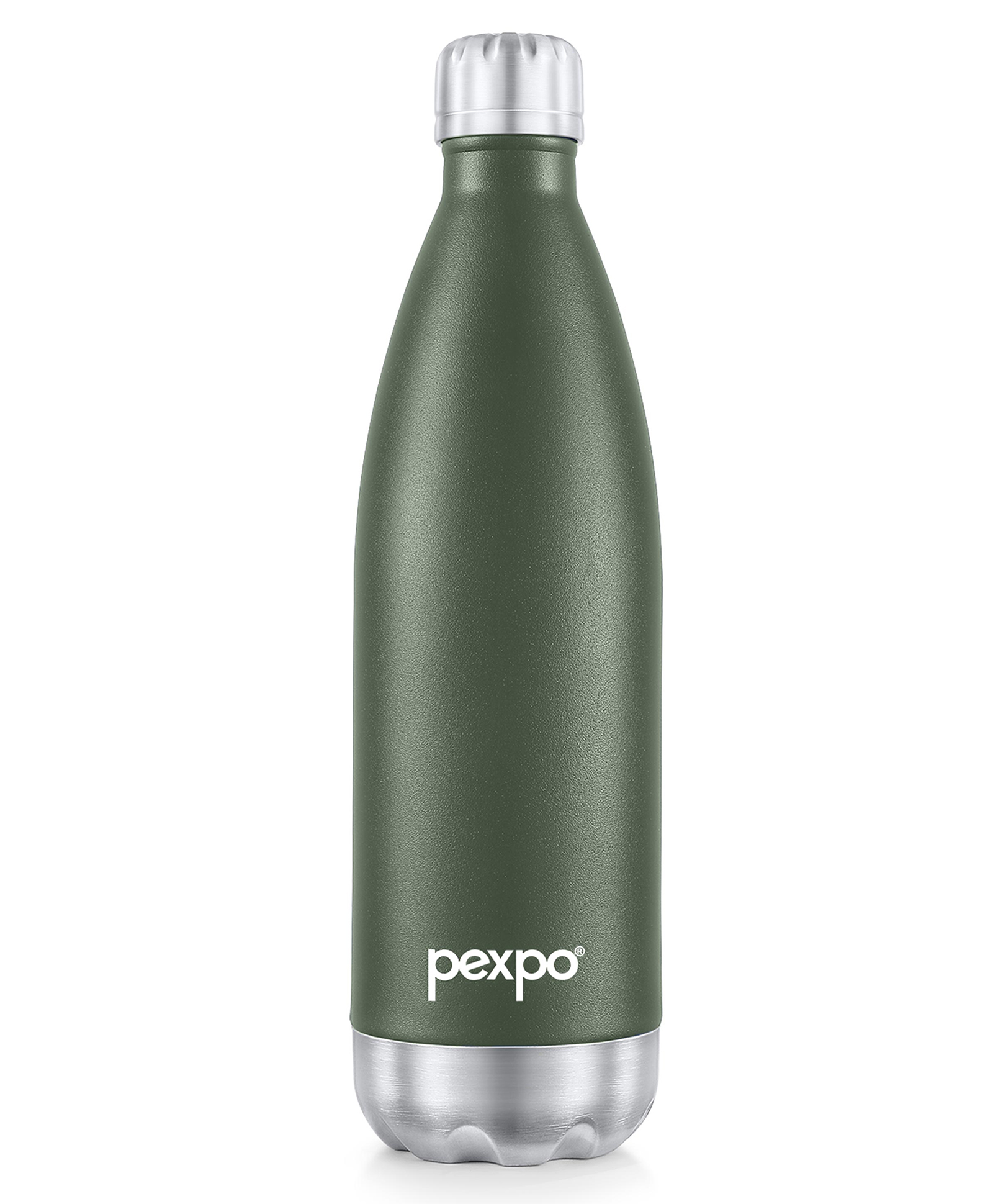 Pexpo Electro Pro Hot & Cold ISI Certified | Stainless Steel Water Bottle - 750ml Military Green | Thermoflask | Office Bottle | Workout | Travelling | Home-image-1