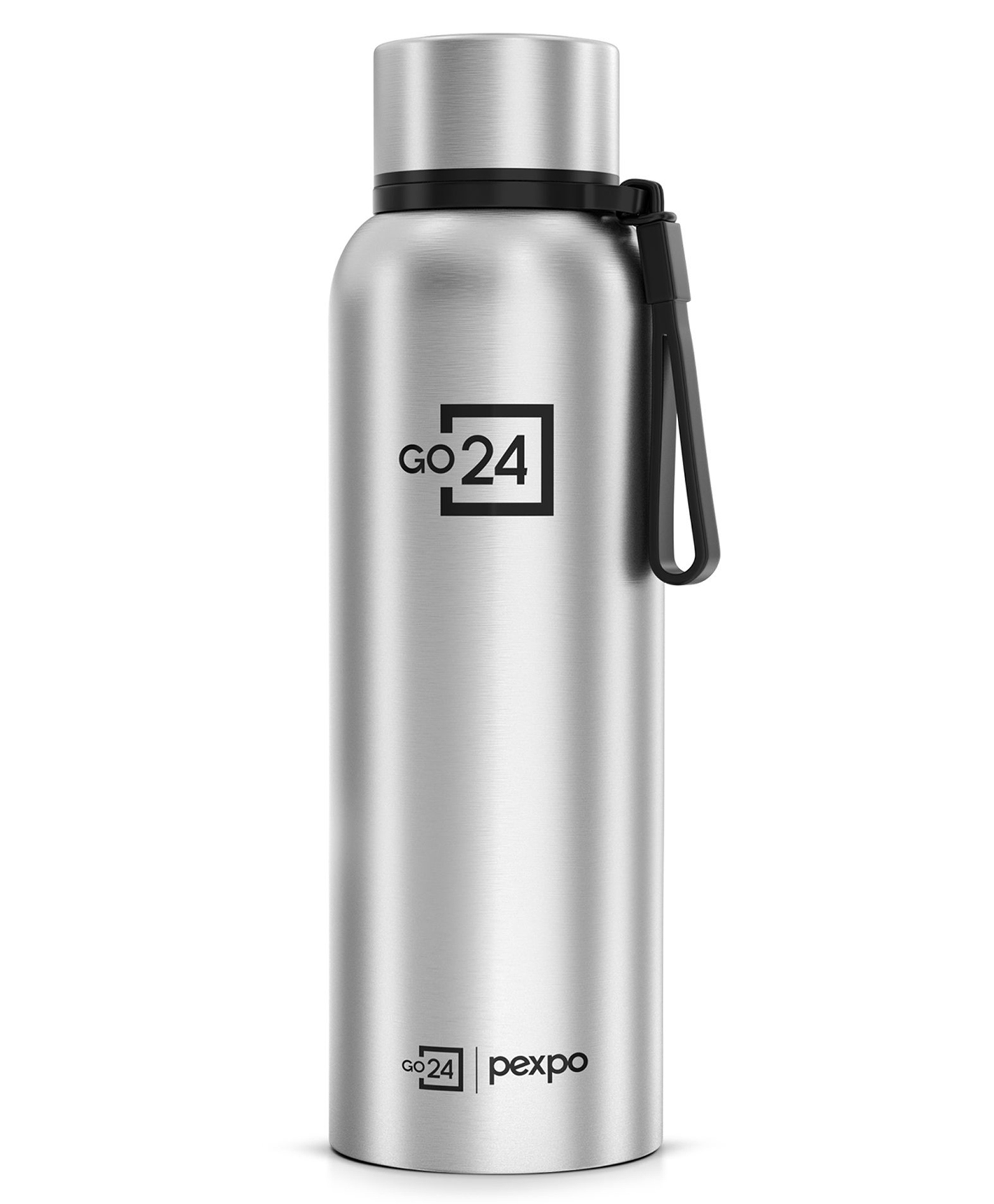 go24 Pexpo Bravo Hot & Cold ISI Certified Flask | Stainless Steel Water Bottle - 700ml, Silver | Office| Gym| Travelling| Home| School| Adults & Kids-picture-14