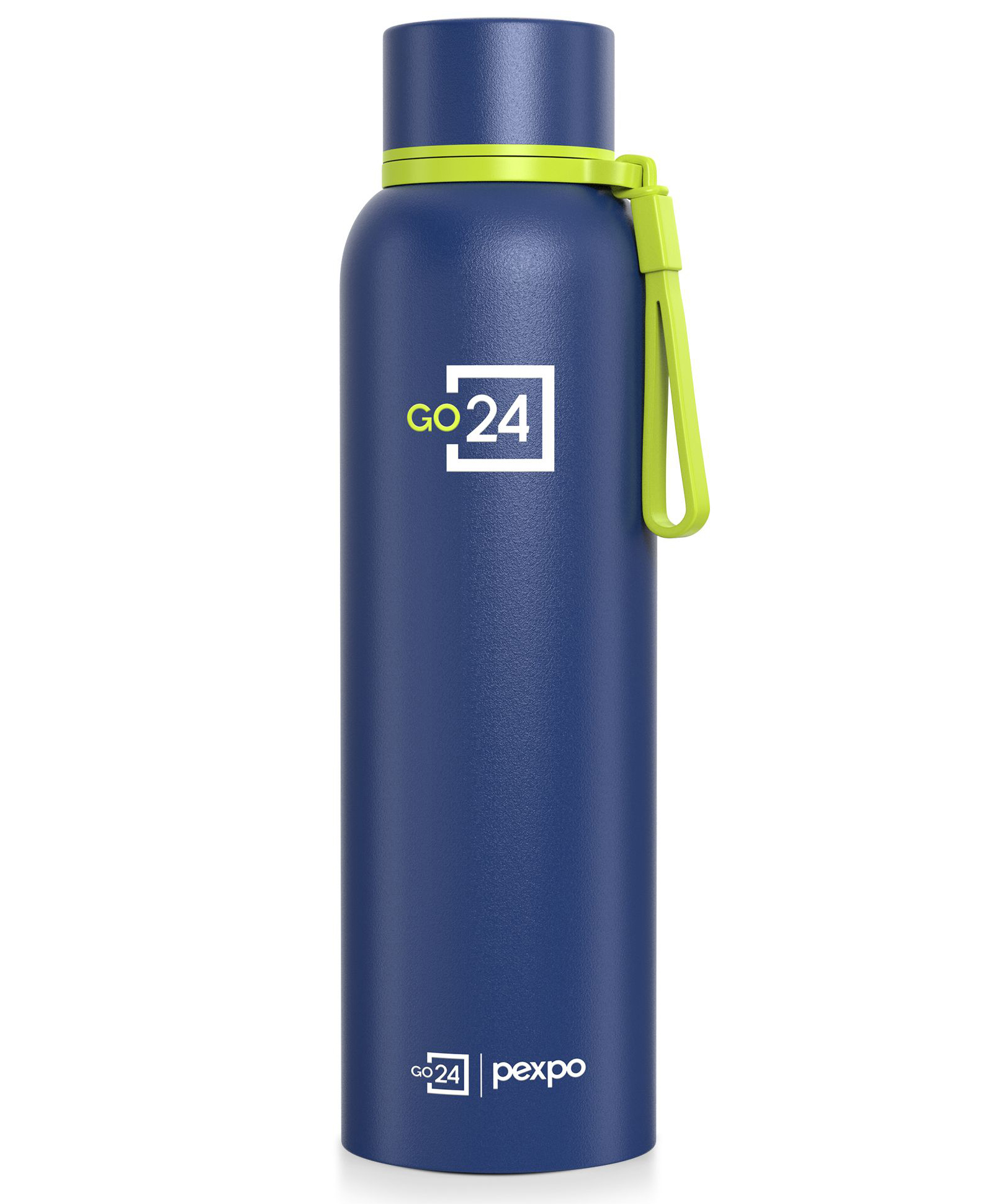 Pexpo Bravo Pro 1000ml Hot & Cold ISI Certified Flask- Denim Blue- Stainless Steel Water Bottle | Office| Gym| Travelling| Home| School| Adults & Kids|-image-48