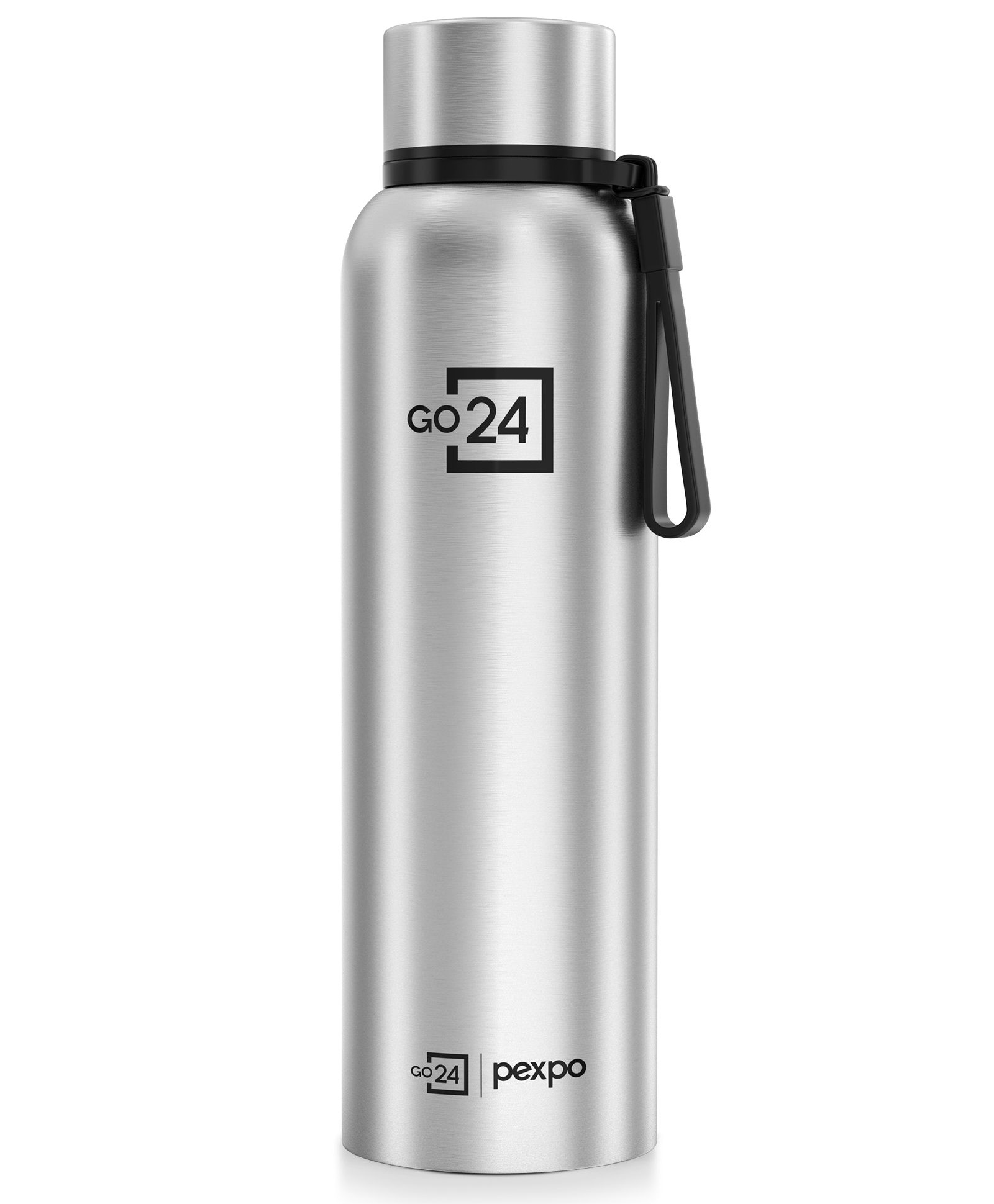 Pexpo Bravo Stainless Steel Water Bottle - 1000ml, Silver Matt Finish | Office| Gym| Travelling| Home| School| Adults & Kids-image-9