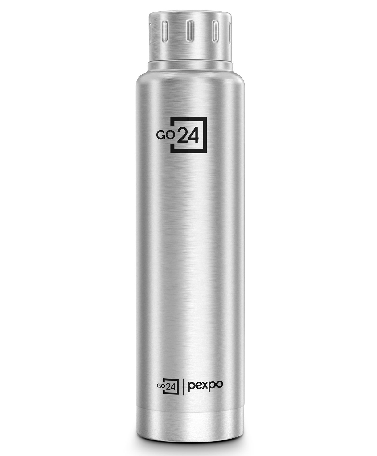 GO24 Cameo ISI Certified Vacuum Insulated 500ml Stainless Steel Water Bottle - Silver | Hot & Cold Upto 6-8 Hours | Leak Proof | Office, School, Gym, & Travelling|Men, Women & Kids-image-38
