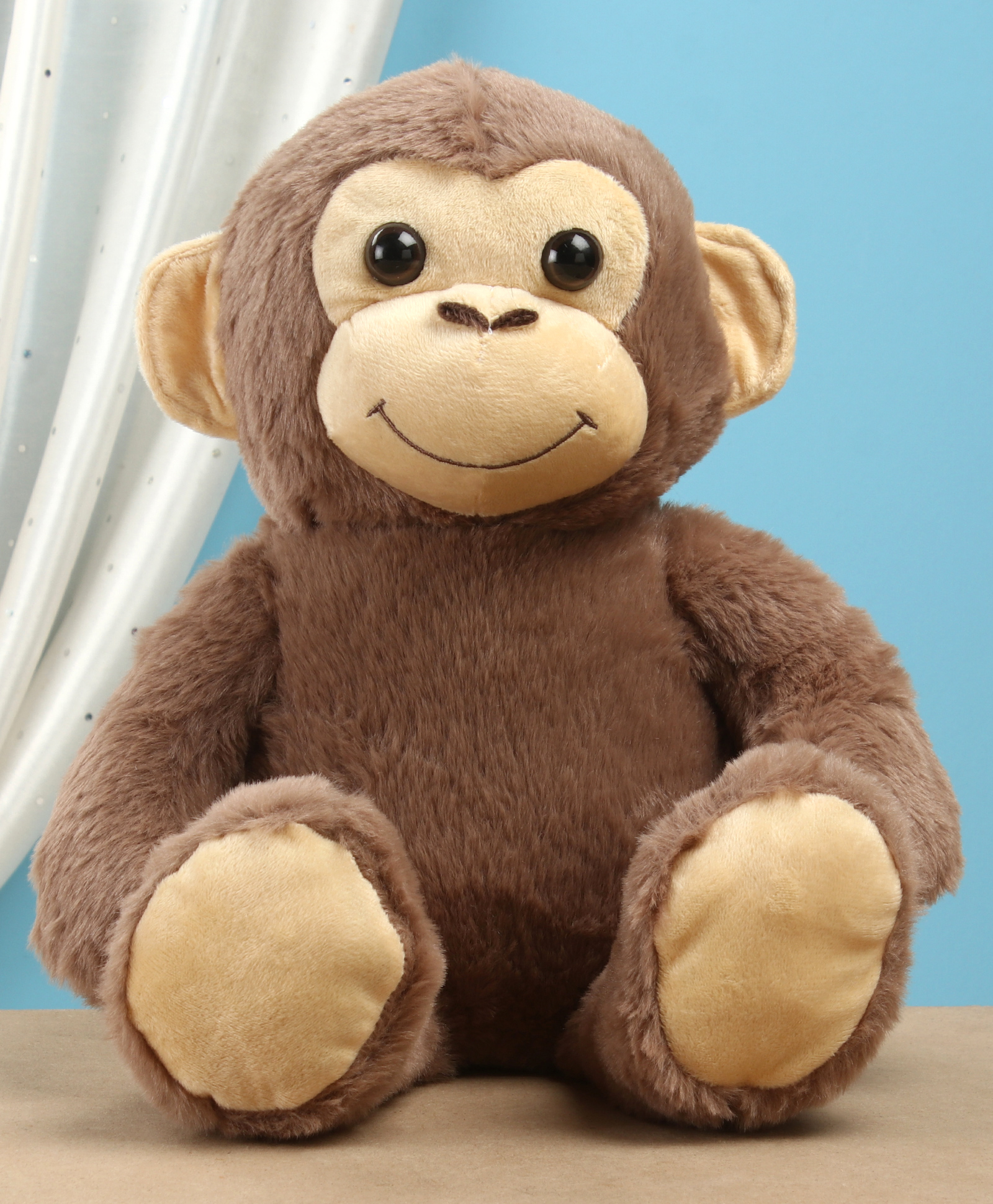Furry Pals Brown Sitting Monkey Soft Toy Brown - Height 35 cm-image-15