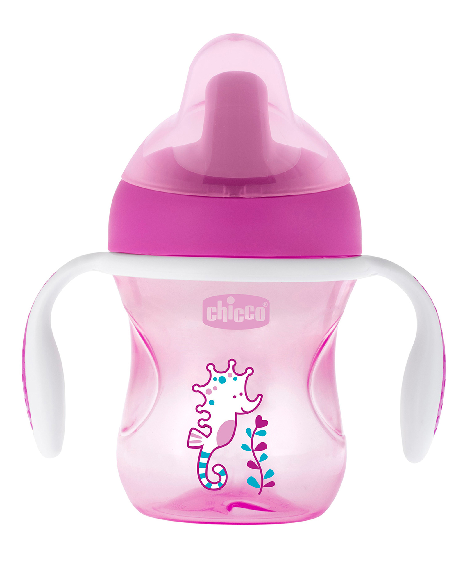 Chicco Training Cup With Semi Soft Spout - 200 ml (Color & Print May Vary)-picture-42