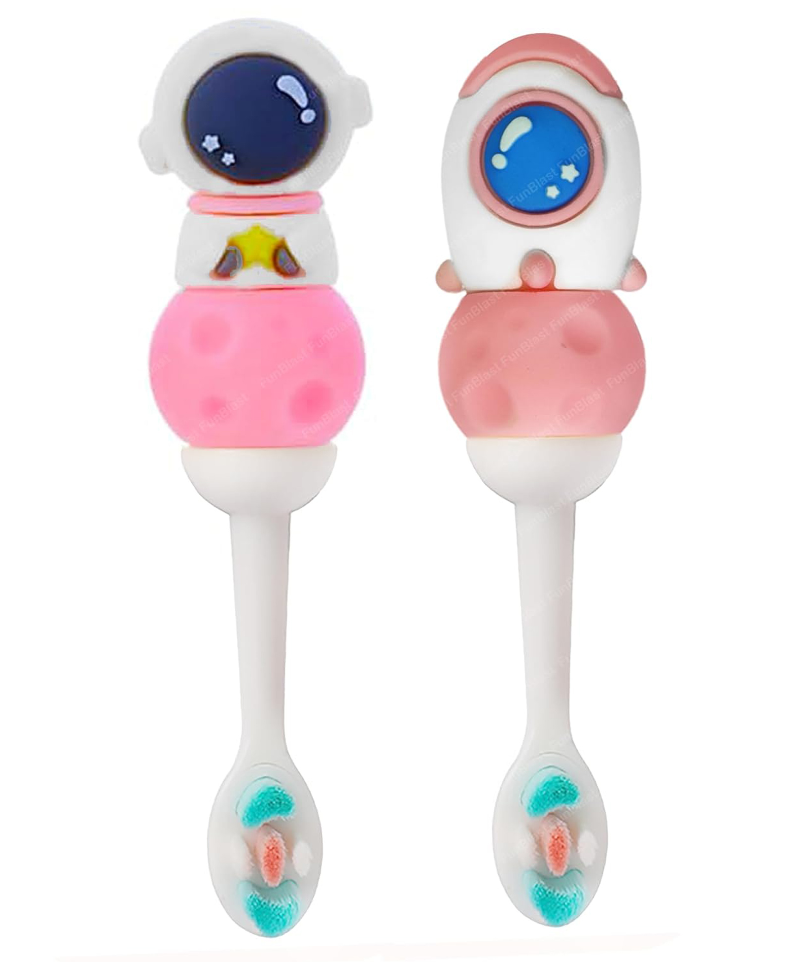 FunBlast Astronaut Design Toothbrush for Kids - 2 Pcs Random Design-image-35