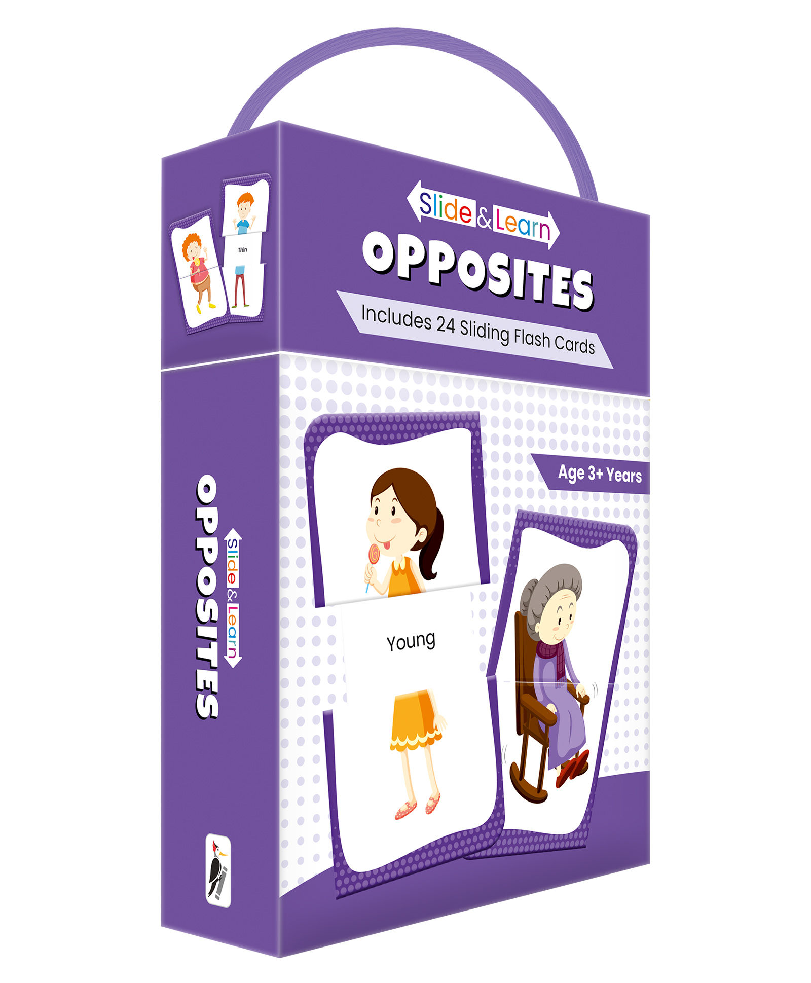 Woodpecker Books Slide & Learn Flash Cards - Opposites-image-2