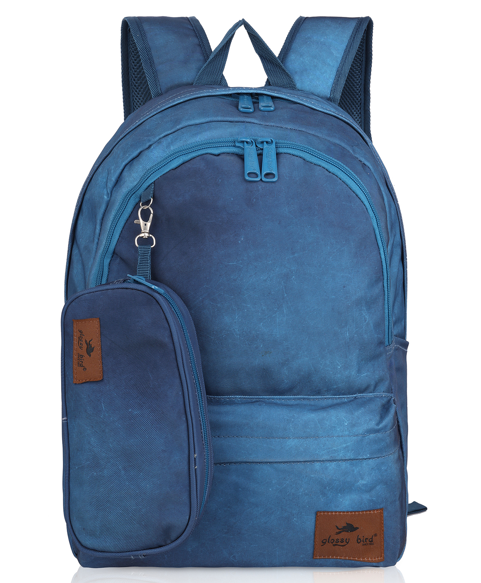 Echo Boomers Glossy Bird Backpack Durable, Comfortable and Stylish with Detachable Pouch -SKY Height 18 Inches-picture-21