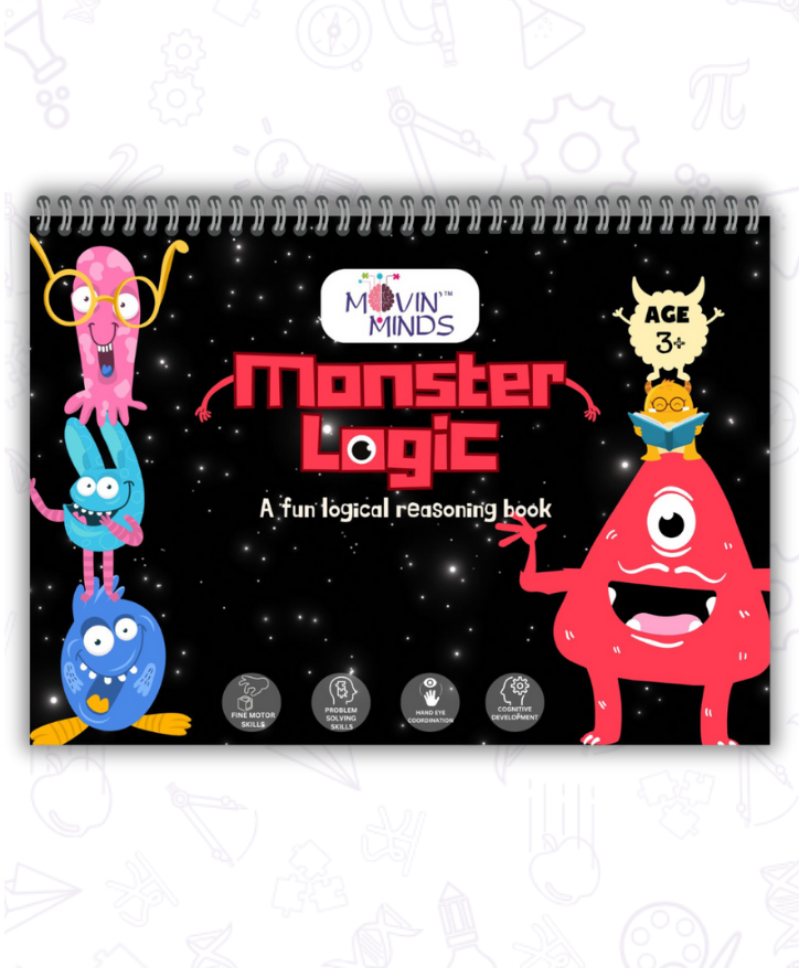 Monster Logic Mini Book | Early learning Montessori Activity Book with Reusable Velcro Stickers | Travel Friendly Activity Books | Mess Free Fun Activity Quiet Book - English-image-45