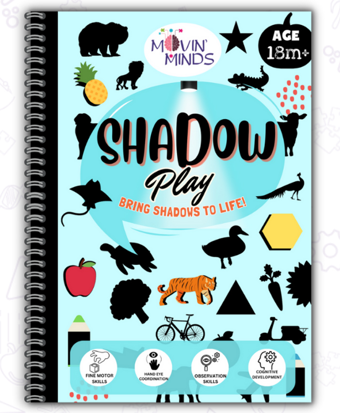 movin minds Shadow Play Mini Book | Early learning Montessori Activity Book with Reusable Velcro Stickers | Travel Friendly Activity Books | Mess Free Fun Activity Quiet Book - English-picture-26