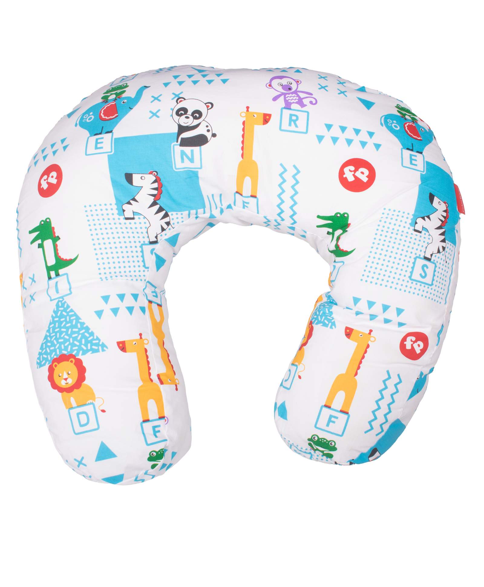 fisher price by nb Fisher Price Jungle Friends Baby Feeding Pillow 100% CottoN - White Blue-picture-31