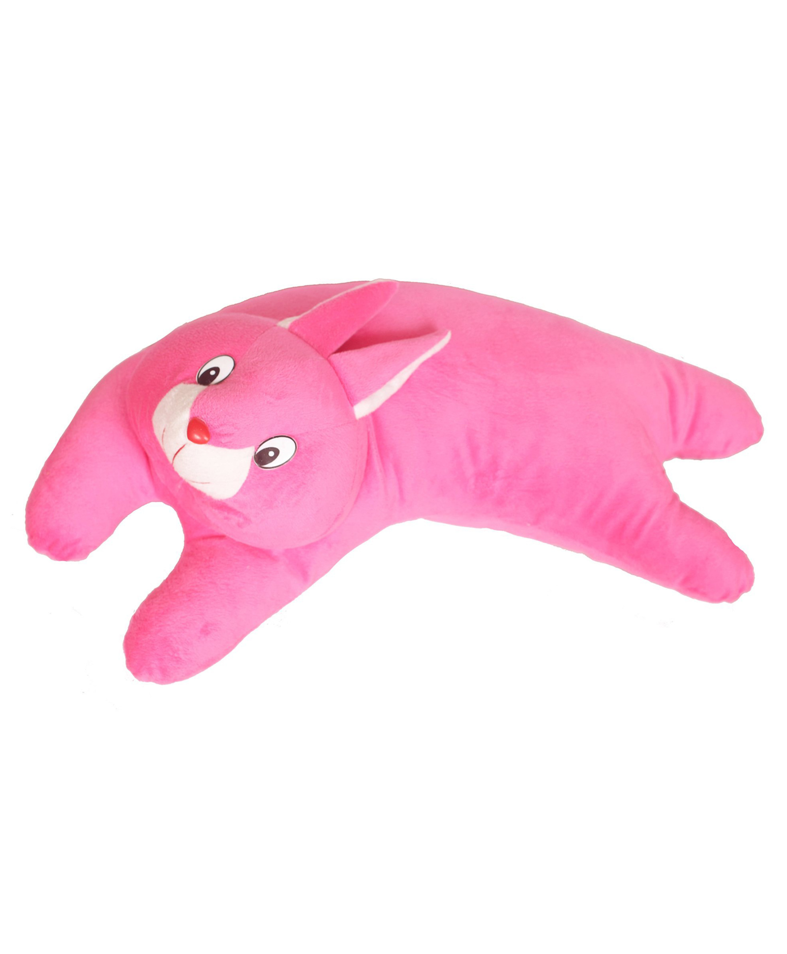 Tickles Lying Rabbit Soft Stuffed Plush Animal Toy For Kids Boys & Girls Birthday Gifts (Size: 48 cm Color: Pink)-image-12