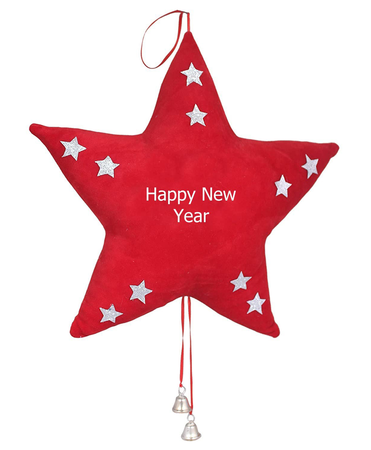 Tickles Happy New Year Red Star with Bell Soft Stuffed Plush Toy for Kids Boys Girls (Color: Red; Size: 30 cm)-image-30