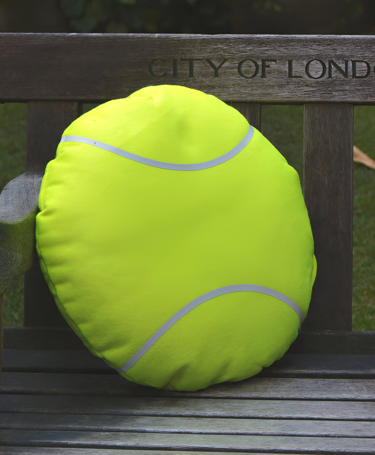 Tickles Tennis Ball Soft Stuffed Plush Toy for Kids Boys & Girls Home Decor (Color: Green Size: 30 cm)-image-43