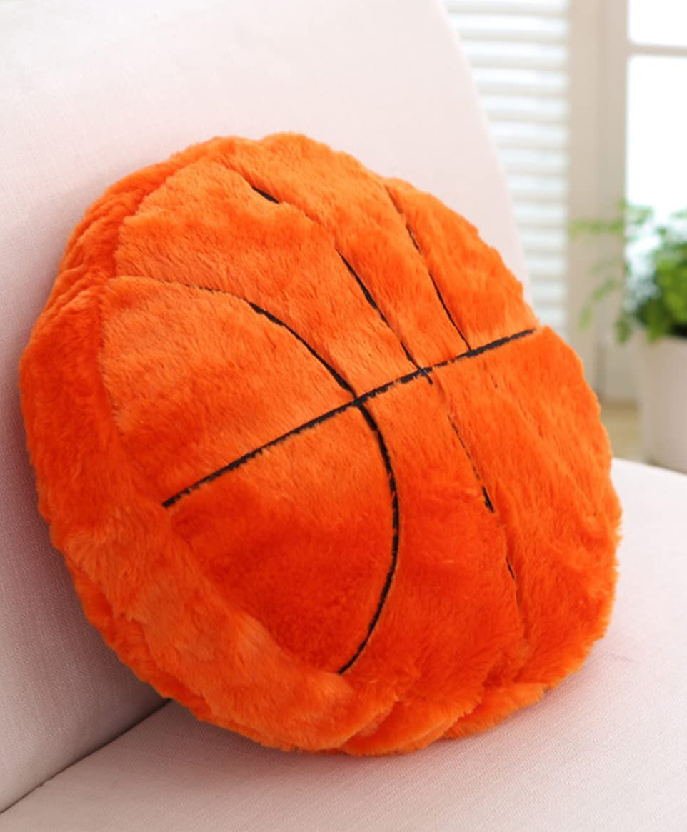 Tickles Basketball Soft Stuffed Plush Toy for Kids Boys & Girls Home Decor (Color: Orange Size: 30 cm)-image-1