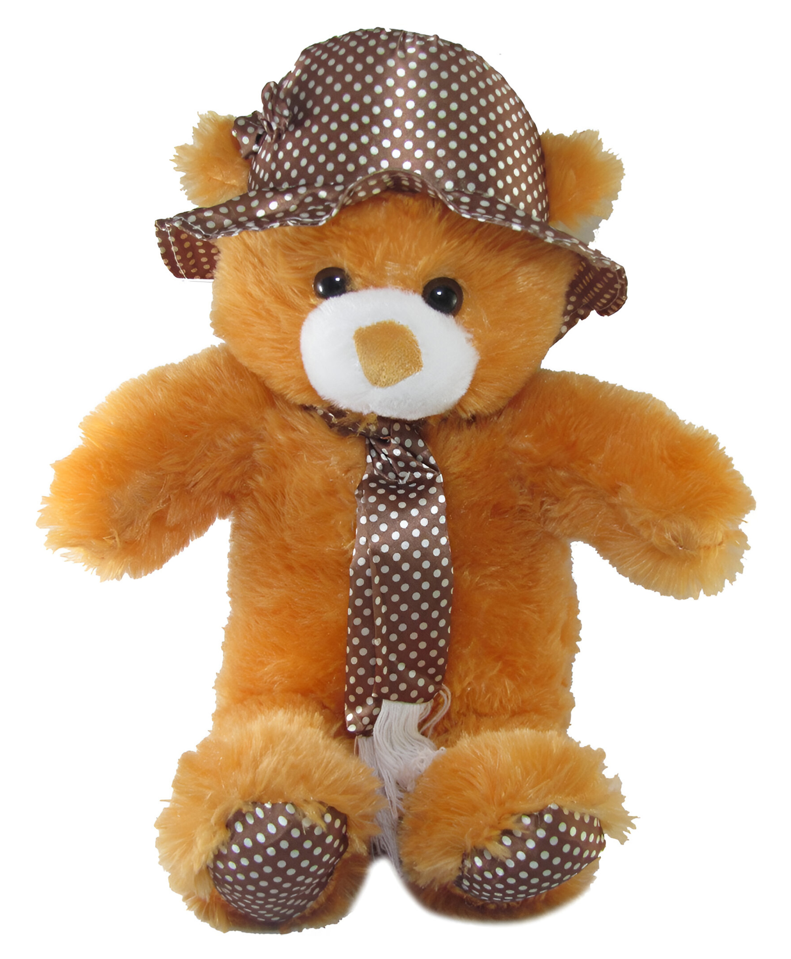 Tickles Cute Cap Teddy Stuffed Soft Plush Toy for Kids Boys & Girls Birthday Gift (Size: 45 cm Color: Brown)-image-31