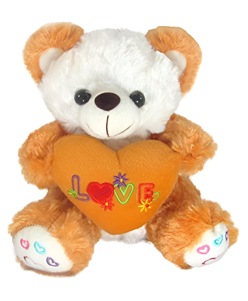Tickles I Love You Heart Teddy Stuffed Soft Plush Toy for Kids Boys & Girls Birthday Gift (Size: 18 cm Color: Brown)-image-33