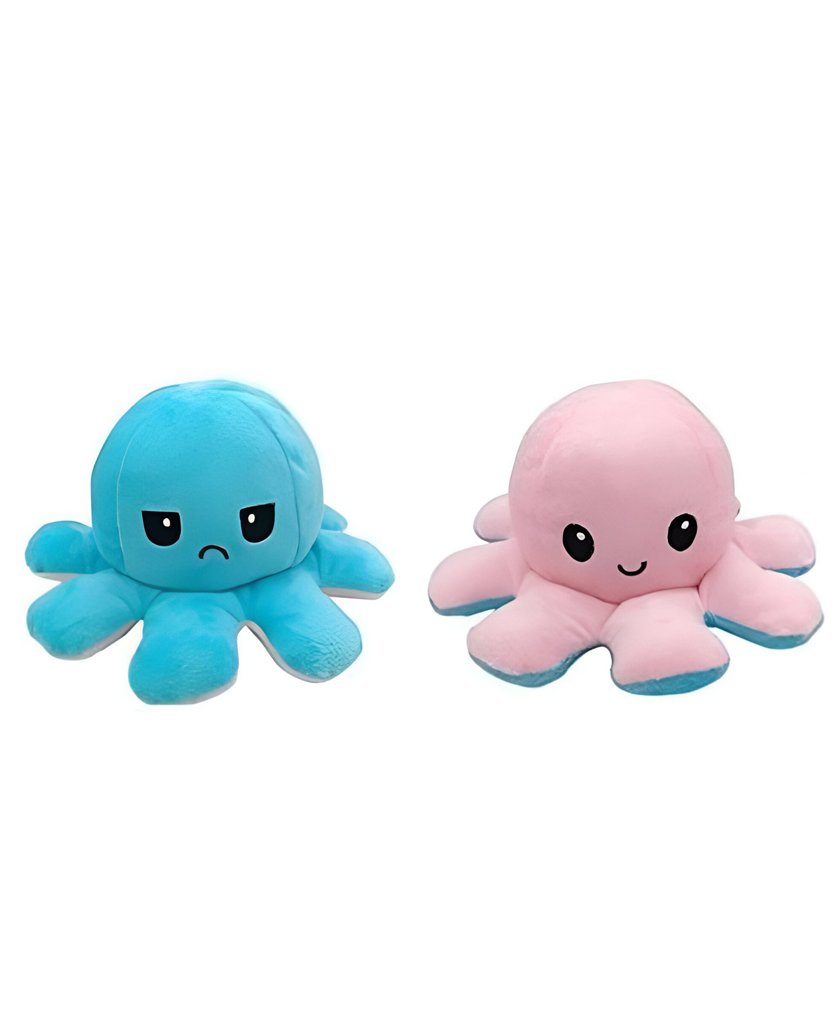 Tickles Reversible Octopus Plush Soft Stuffed Animal Toy for Kids Baby Girl Birthday Gifts, Pack of 2 (Color: May Vary Size: 20 cm)-image-1