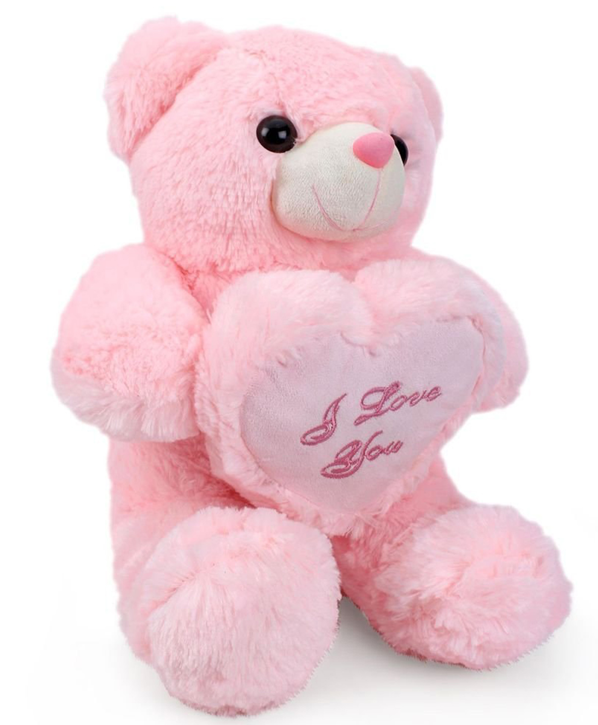 Tickles Teddy with I Love You Heart Stuffed Soft Plush Toy For Kids Boys & Girls Birthday Gift (Size: Length 50 cm Color: Pink)-image-38