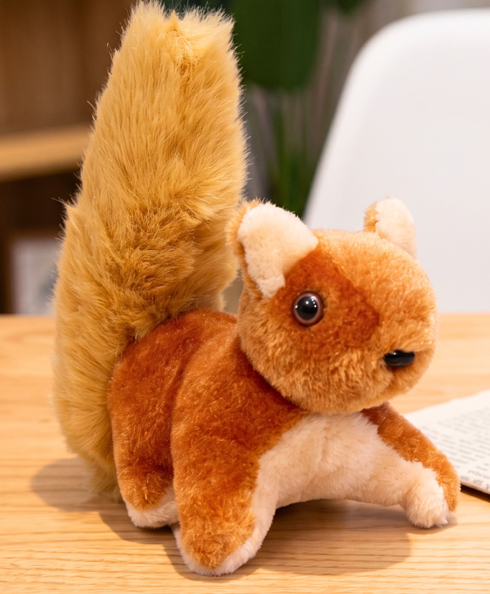 Tickles Squirrel Soft Stuffed Plush Animal Toy for Kids Boys & Girls Birthday Gifts (Size: 20 cm Color: Brown)-image-49