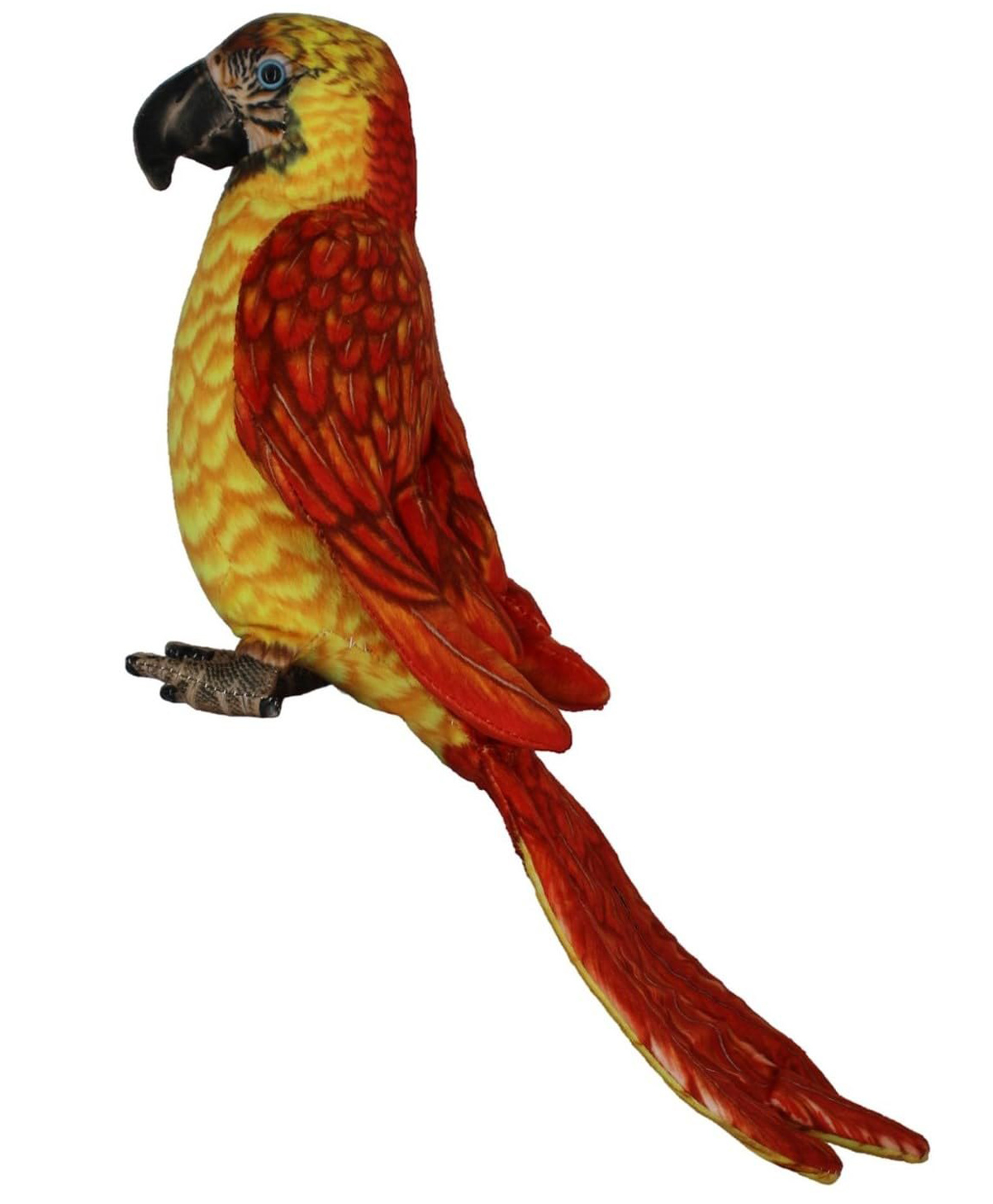 Tickles Cute Parrot Soft Stuffed Plush Bird Toy for Kids Boys & Girls Birthday Gifts (Size: Length 20 cm Color: Red & Yellow)-image-2
