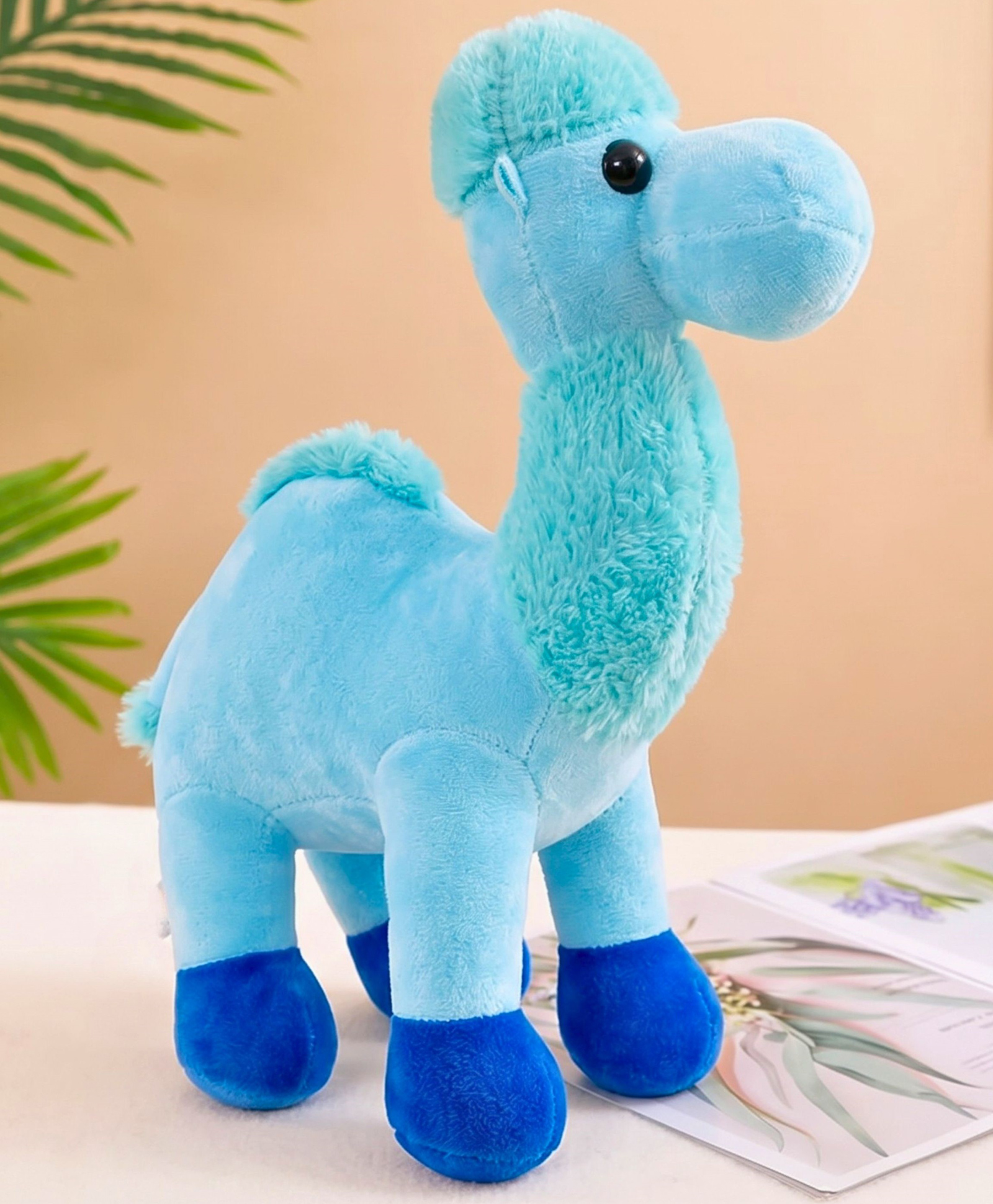 Tickles Camel Soft Stuffed Plush Animal Toy for Kids Boys & Girls Birthday Gifts (Size: Length 20 cm Color: Blue)-image-20