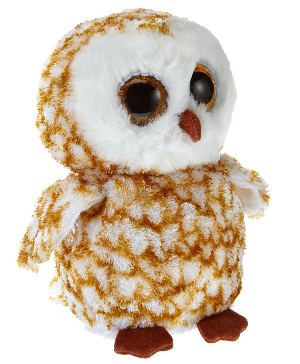 Tickles Barn Owl Glitter Eyes Soft Stuffed Plush Bird Toy for Kids Boys & Girls Birthday Gift (Size: Length 20 cm Color: Brown)-image-19