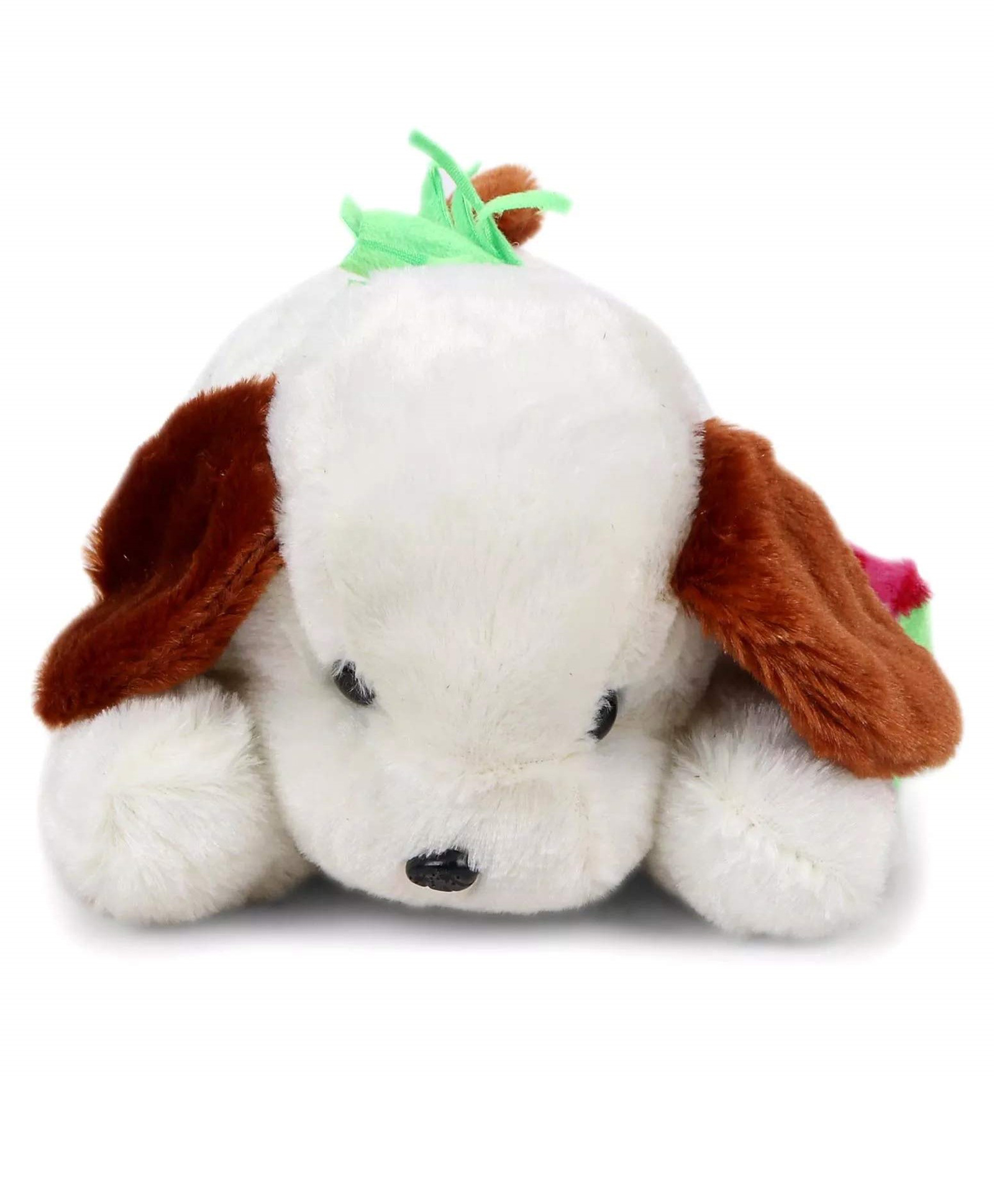 Tickles Adroable Lying Dog Stuffed Soft Plush Animal Toy for Kids Baby Boys & Girls Birthday Gift (Color: White Size: 20 cm)-picture-14