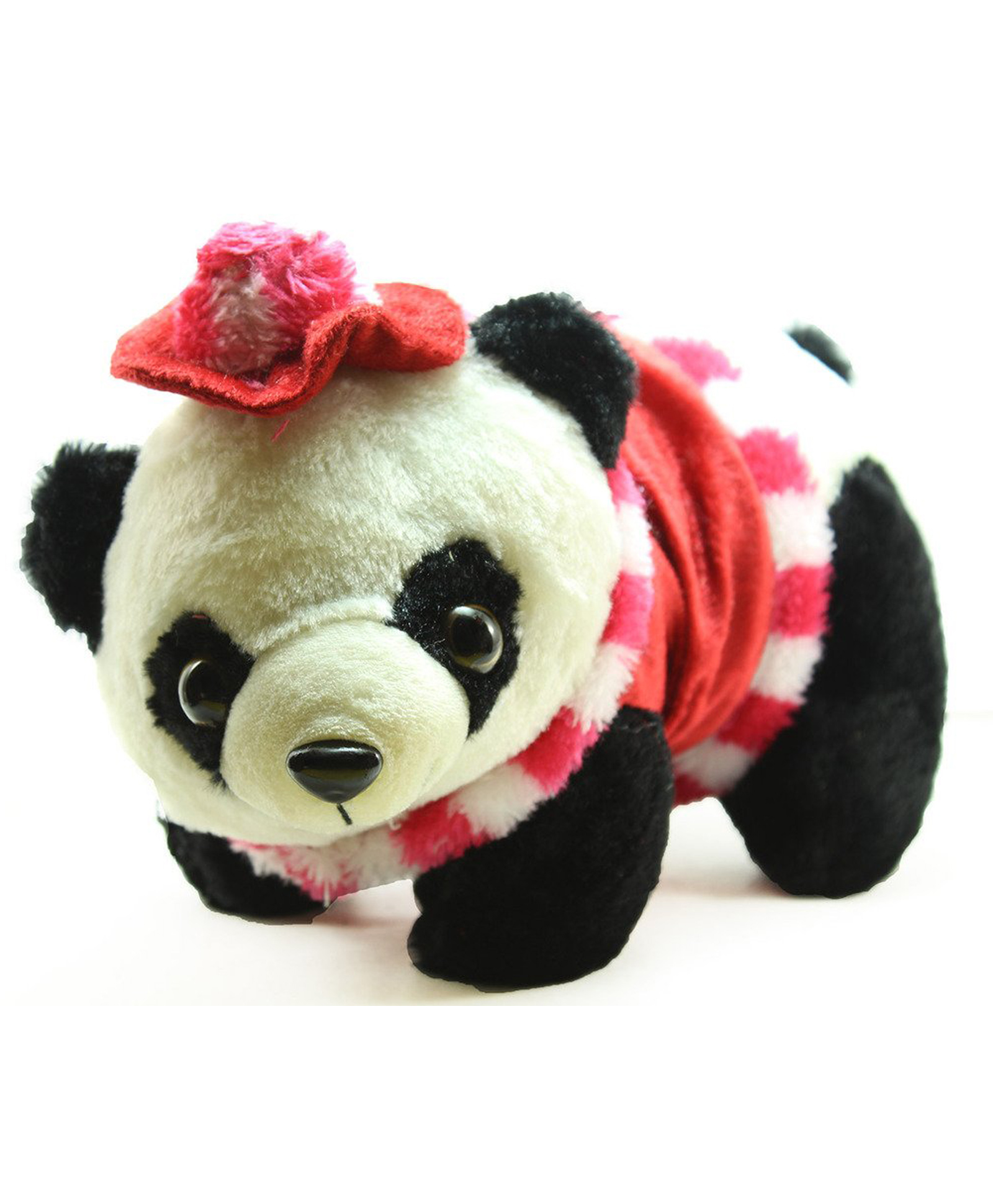 Tickles Panda with A Cap Dress Soft Stuffed Plush Animal Toy For Kids Boys & Girls Birthday Gift (Size: 48 cm Color: Black)-image-4