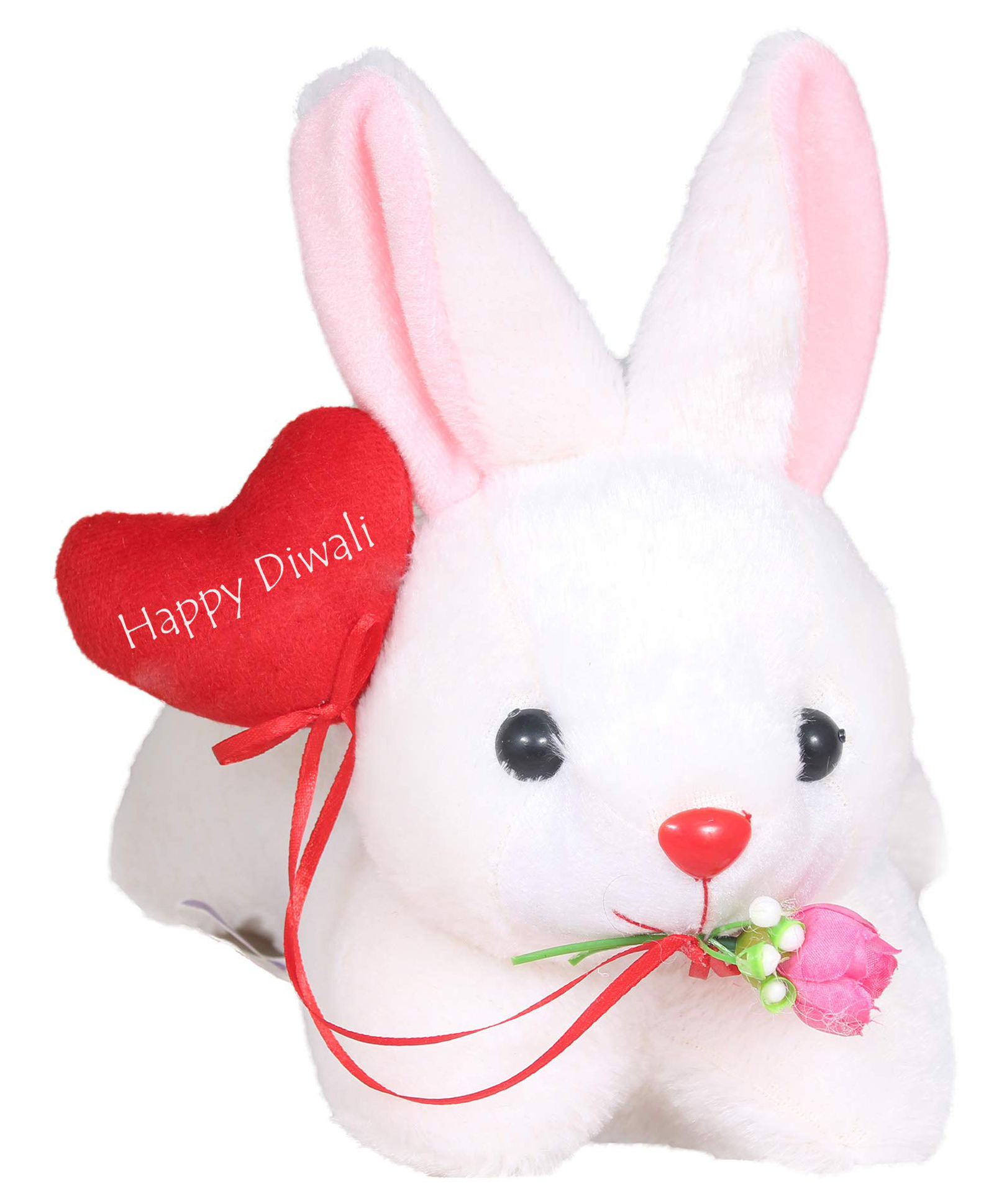 Tickles Cute Rabbit with Happy Diwali Wishes Soft Stuffed Plush Toy for Kids Boys & Girls Birthday Gift (Color: White Size:Length 26 cm)-image-36