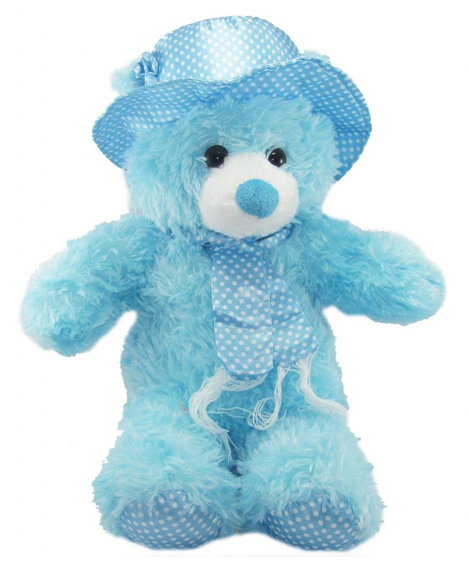 Tickles Cap Teddy Soft Stuffed Plush Toy for Kids Boys & Girls Birthday Gift (Color: Blue Size: Length 45 cm)-image-39