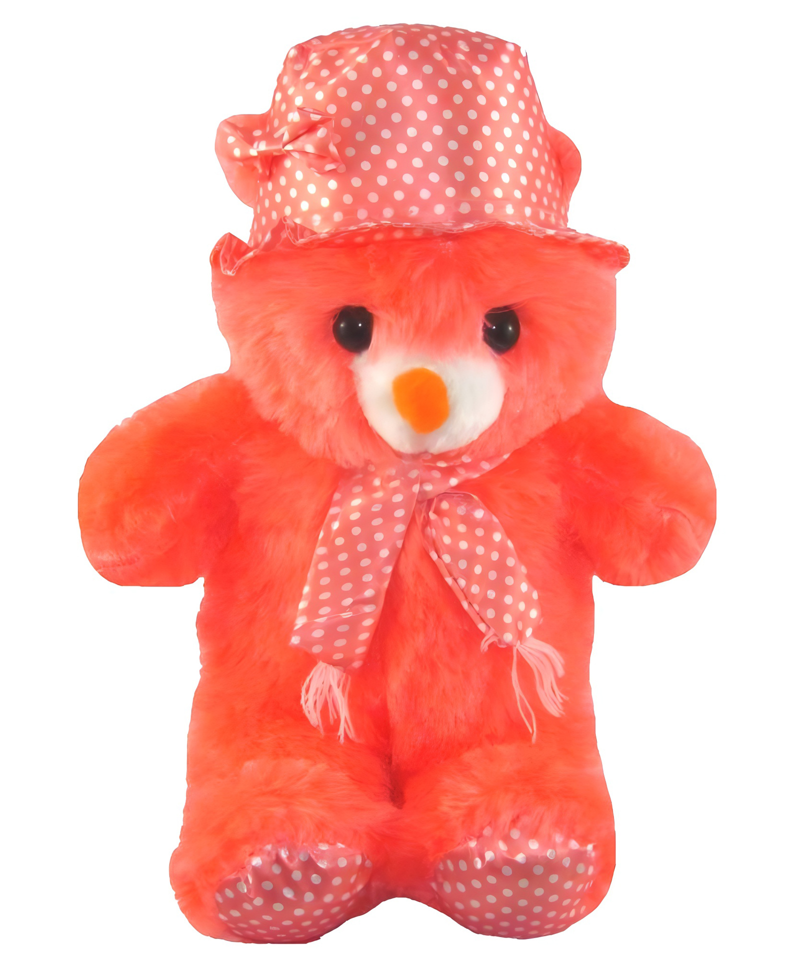 Tickles Cap Teddy Soft Stuffed Plush Toy For Kids Boys & Girls Birthday Gift (Size: Length 45 cm Color: Orange)-image-28