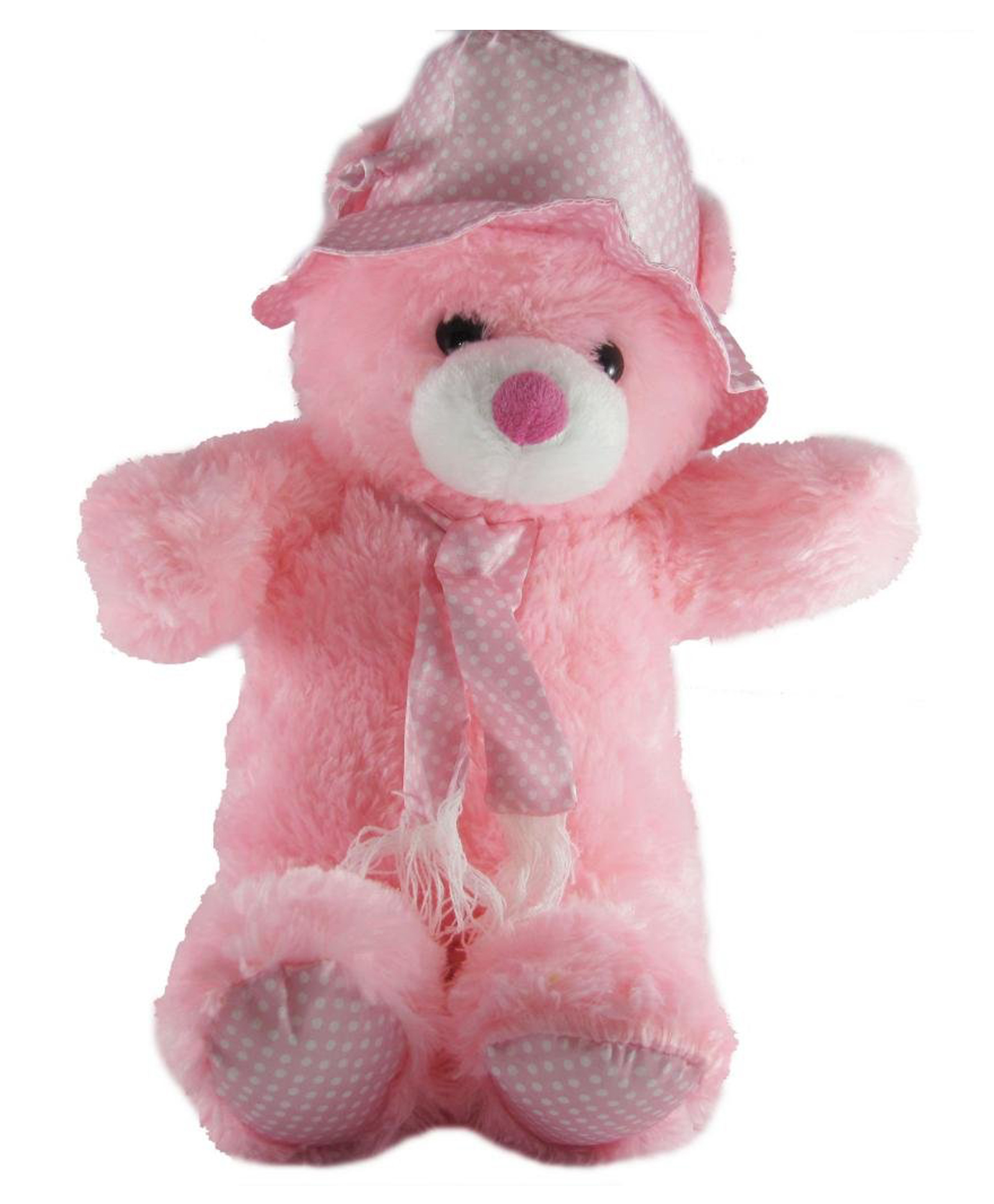 Tickles Teddy With Cap Soft Stuffed Plush Toy For Kids Boys Girls Birthday Gifts (Color: Pink Size: Length 60 cm)-image-22