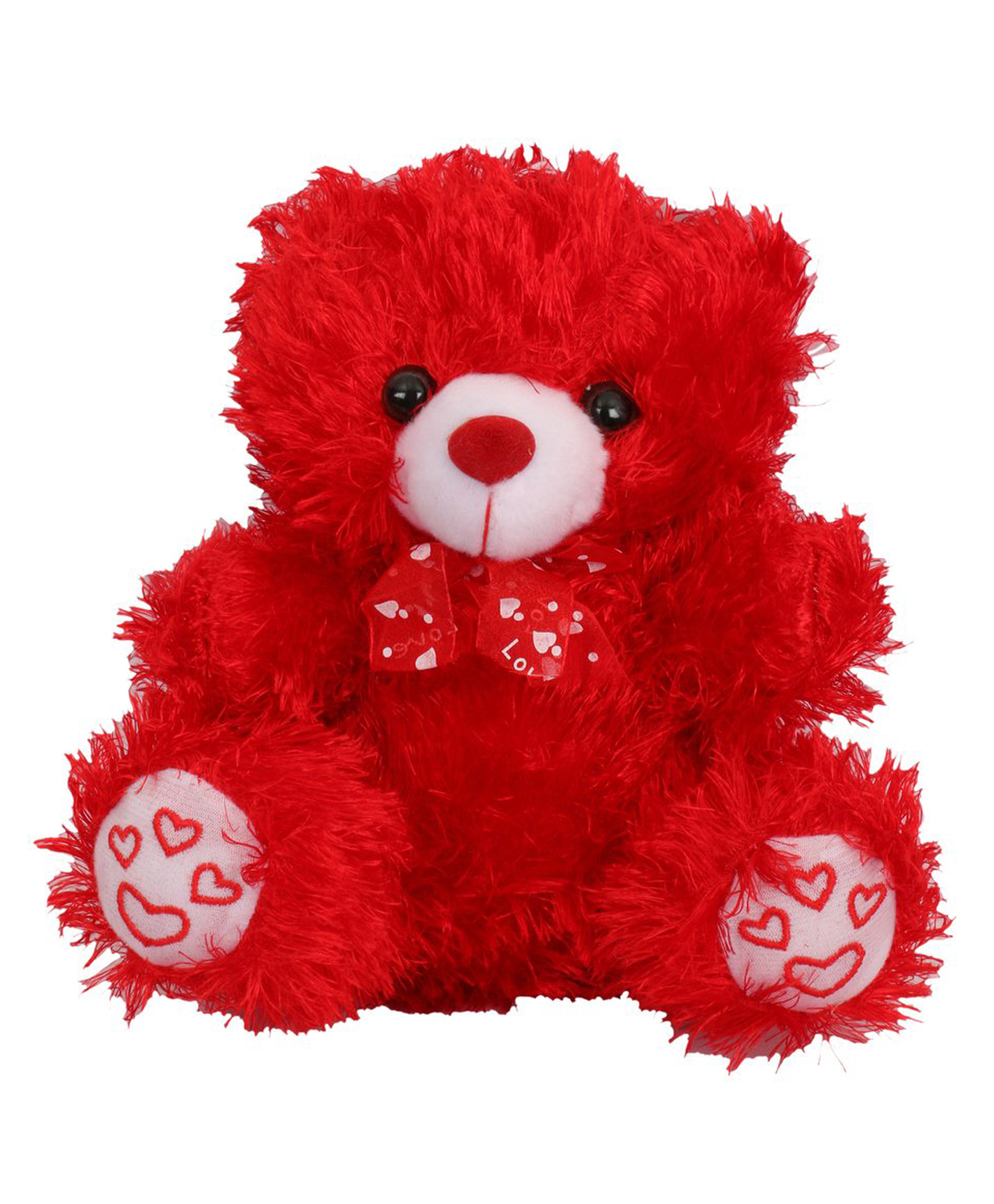 Tickles Teddy Soft Stuffed Plush Toy for Kids Boys & Girls Birthday Gift (Size: Length 23 cm Color: Red)-image-16