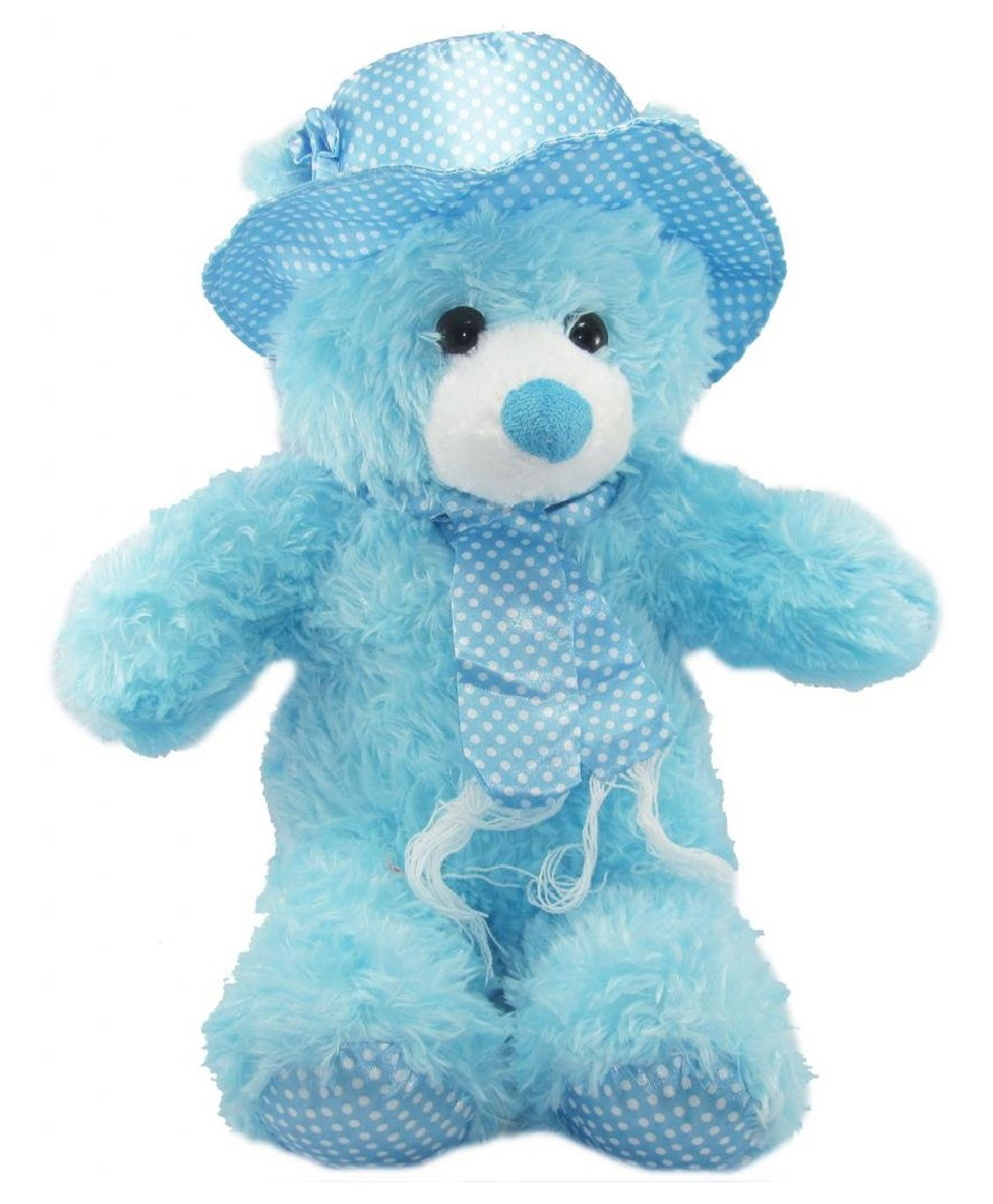 Tickles Standing Teddy with Cap Soft Stuffed Plush Toy Kids Boys & Girls Birthday Gift (Color: Blue Size: Length 60 cm)-image-29