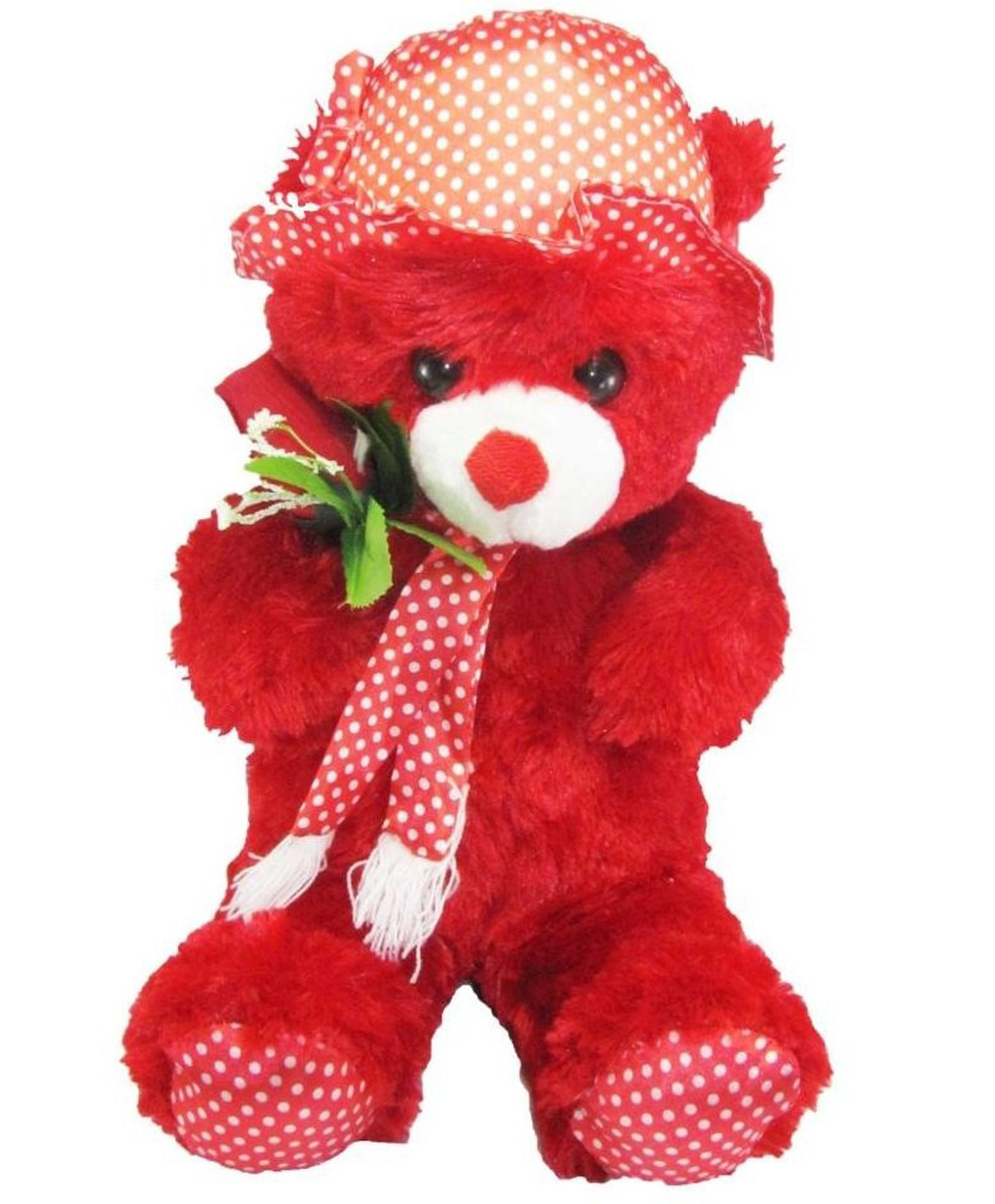 Tickles Standing Teddy with Rose Soft Stuffed Plush Toy for Kids Boys & Girls Birthday Gift (Color: Red Size: 60 cm)-image-28