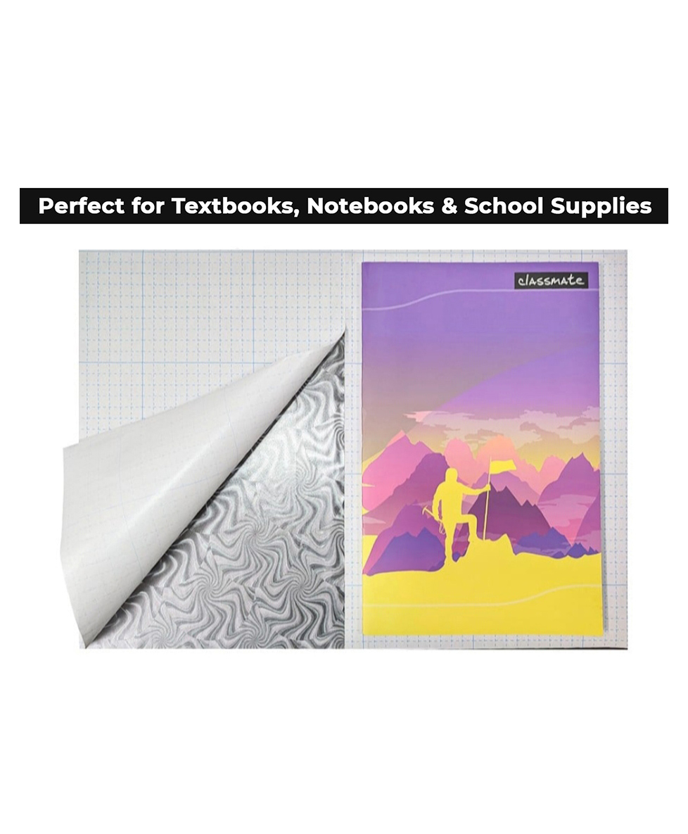 QIPS Self-Adhesive PVC Book Covers A4 Size (Pack of 10 Sheets) -00126-image-2