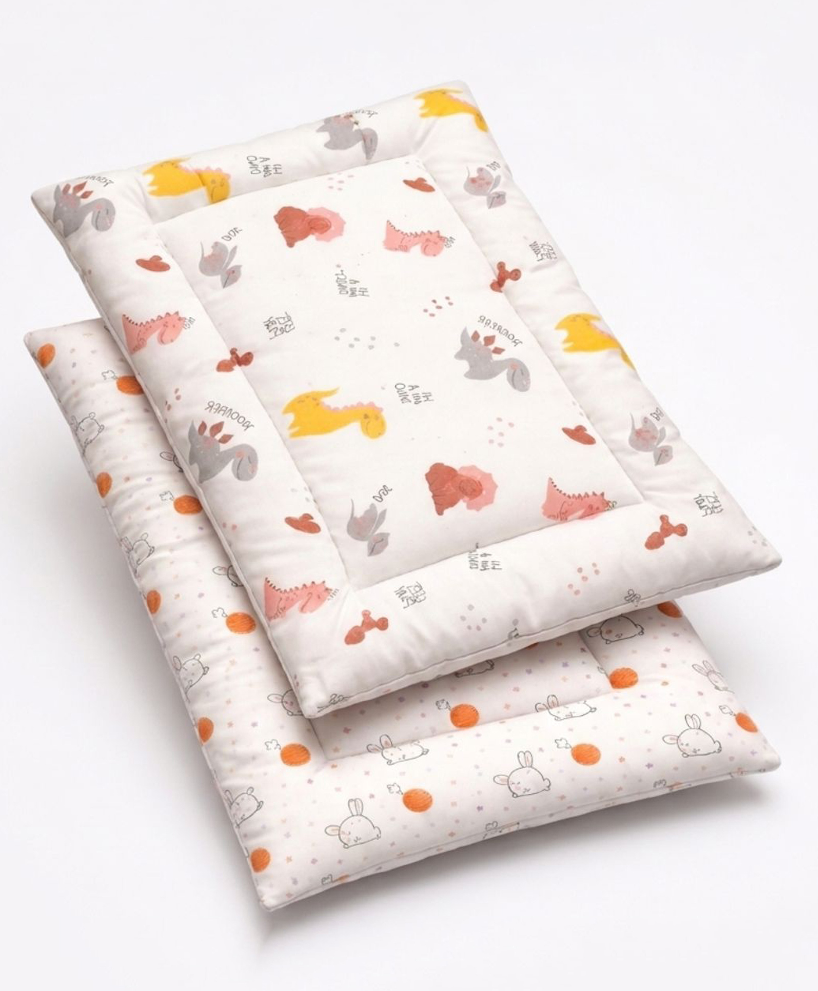 Zikku Baby Muslin Cotton Multipurpose Everyday Gaddi Mattress for Holding Sleeping Playing Diaper Changing Animal Print( Pack of 2)-picture-42