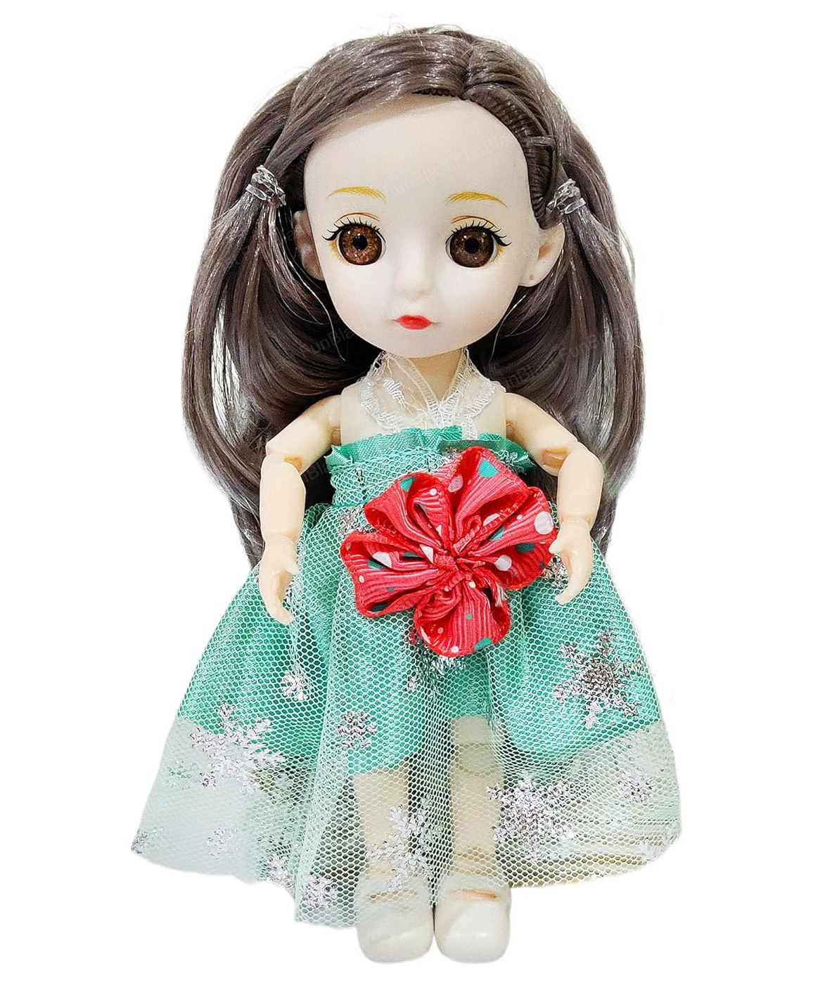 FunBlast Cute Princess Doll for Girls Pack of 1 Dress Color May Vary-image-1