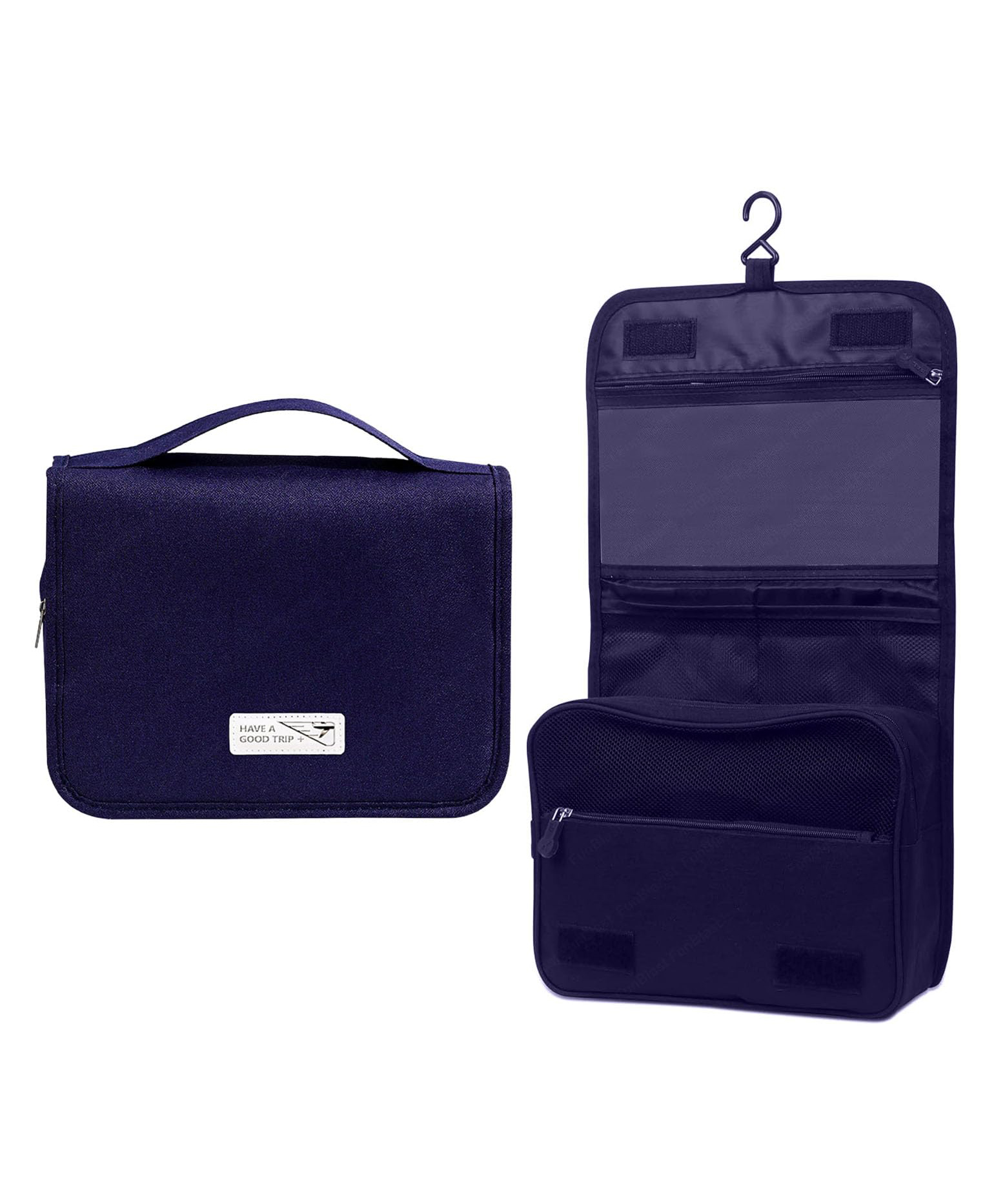 FunBlast Toiletry Organizer Pouch with Hook -Pack of 1 Navy Blue-image-3