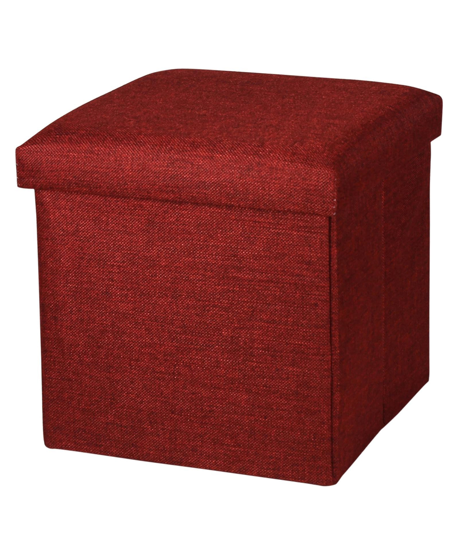 FunBlast Portable & Foldable Storage Stool with Seat Cushion Red-image-33