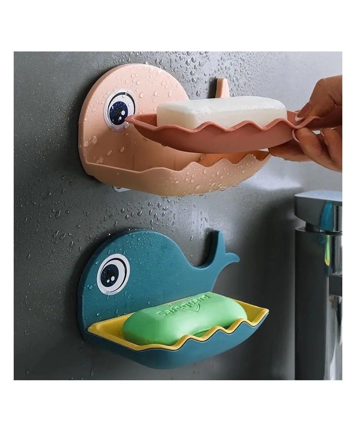 FunBlast Fish Design Soap Stand Holder for Bathroom Pack of 2 Random Color-image-44