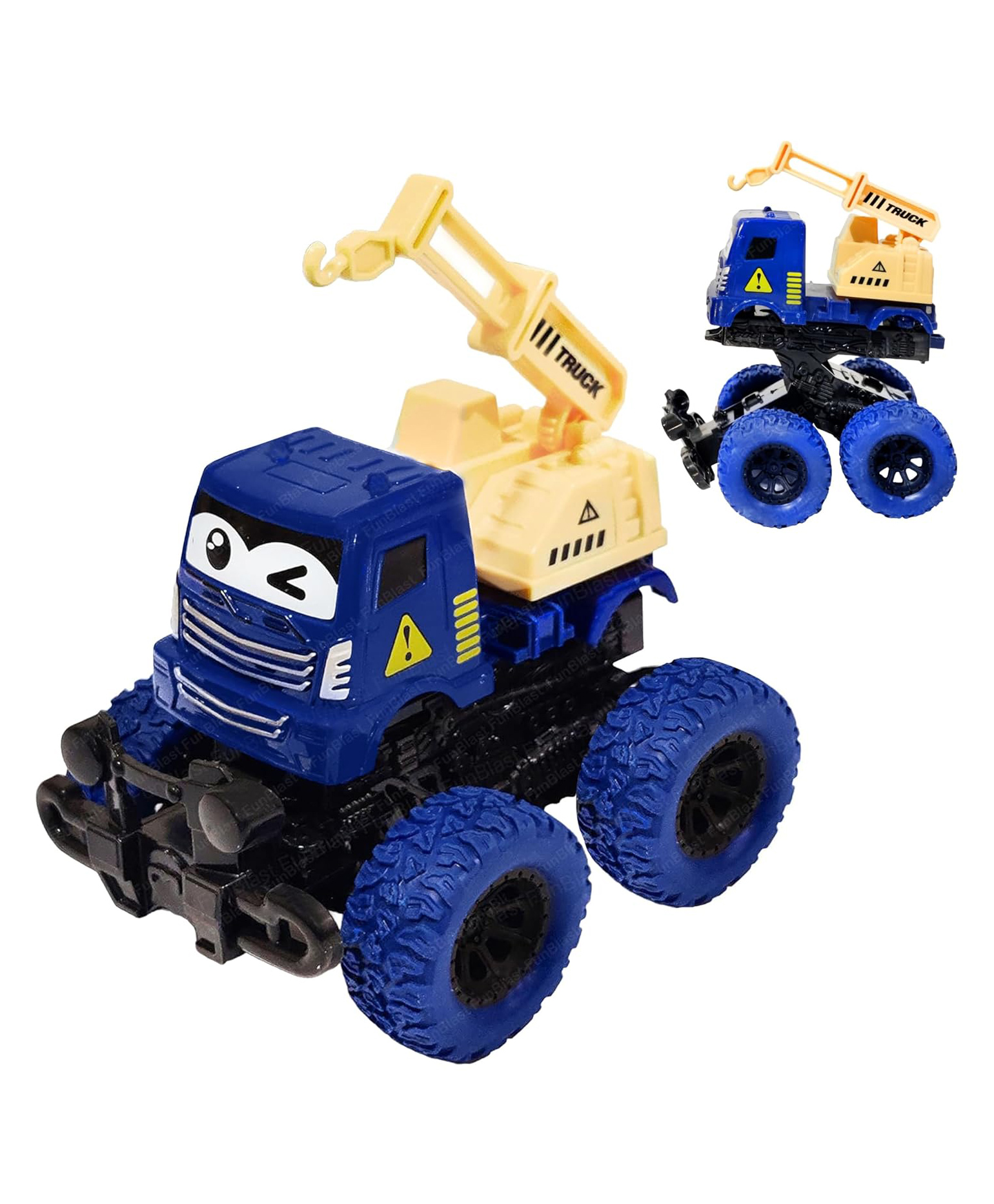 FunBlast 4X4 Friction Powered Construction Truck Toy for Kids 1 Pc Random Color-picture-13