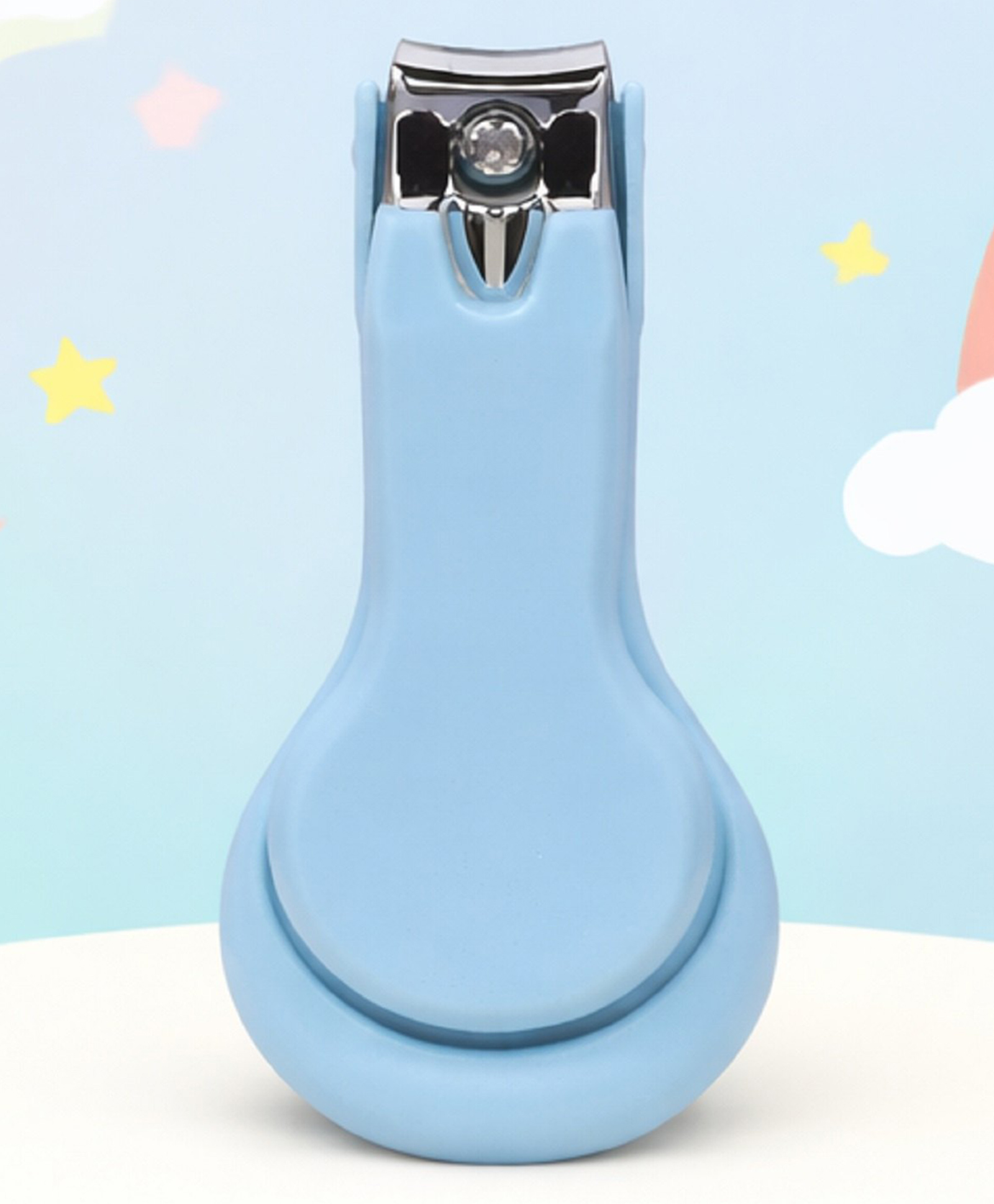 The Cheeky Kidzz Baby Safety Essential Grooming Nail Cutter Clipper Pedicure Manicure Care for Newborn, Infant & Toddler Babies BPA Free (BLUE)-image-36