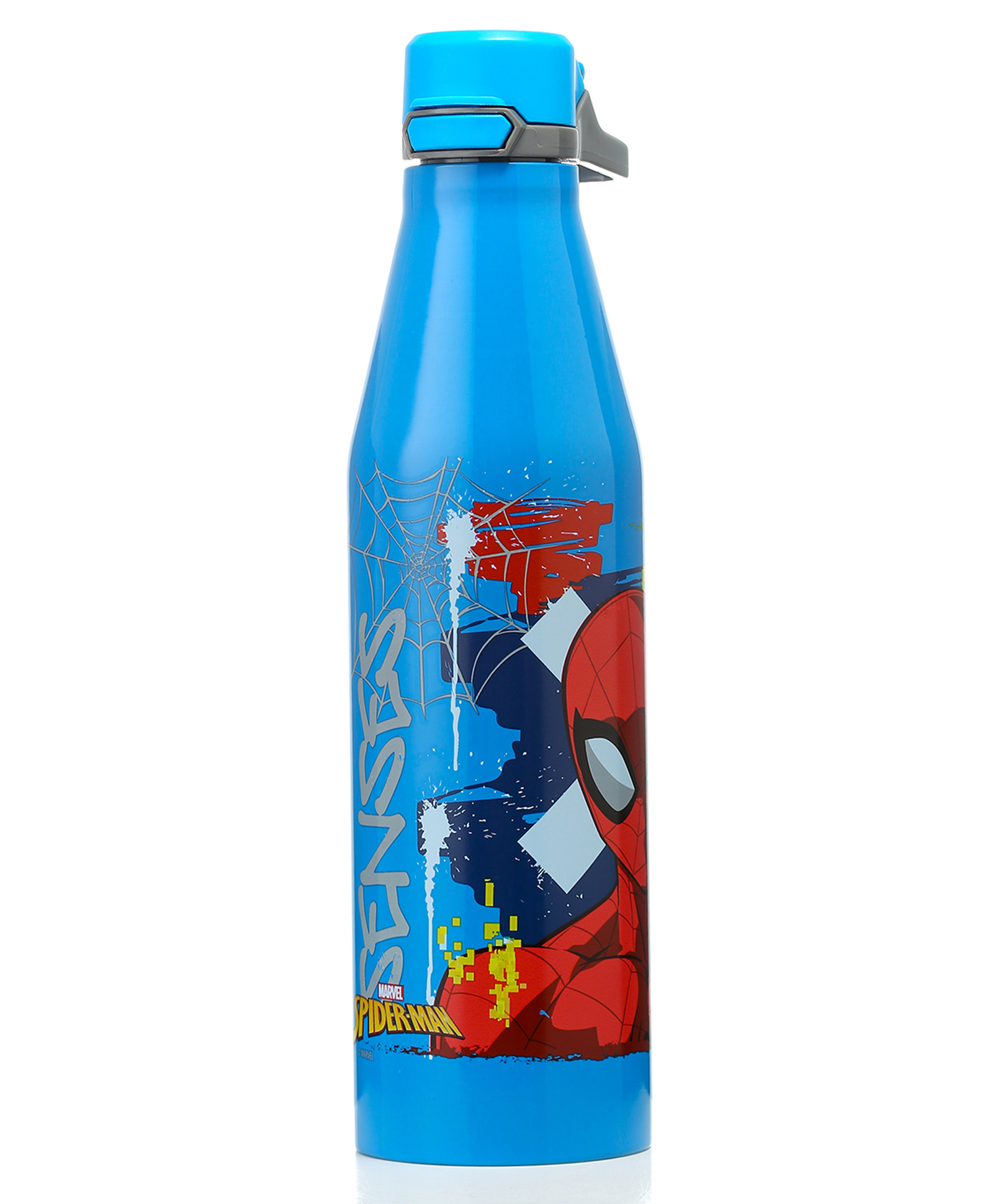 Gluman Stainless Steel Bottle With Spiderman Print Blue - 750 ml-picture-32