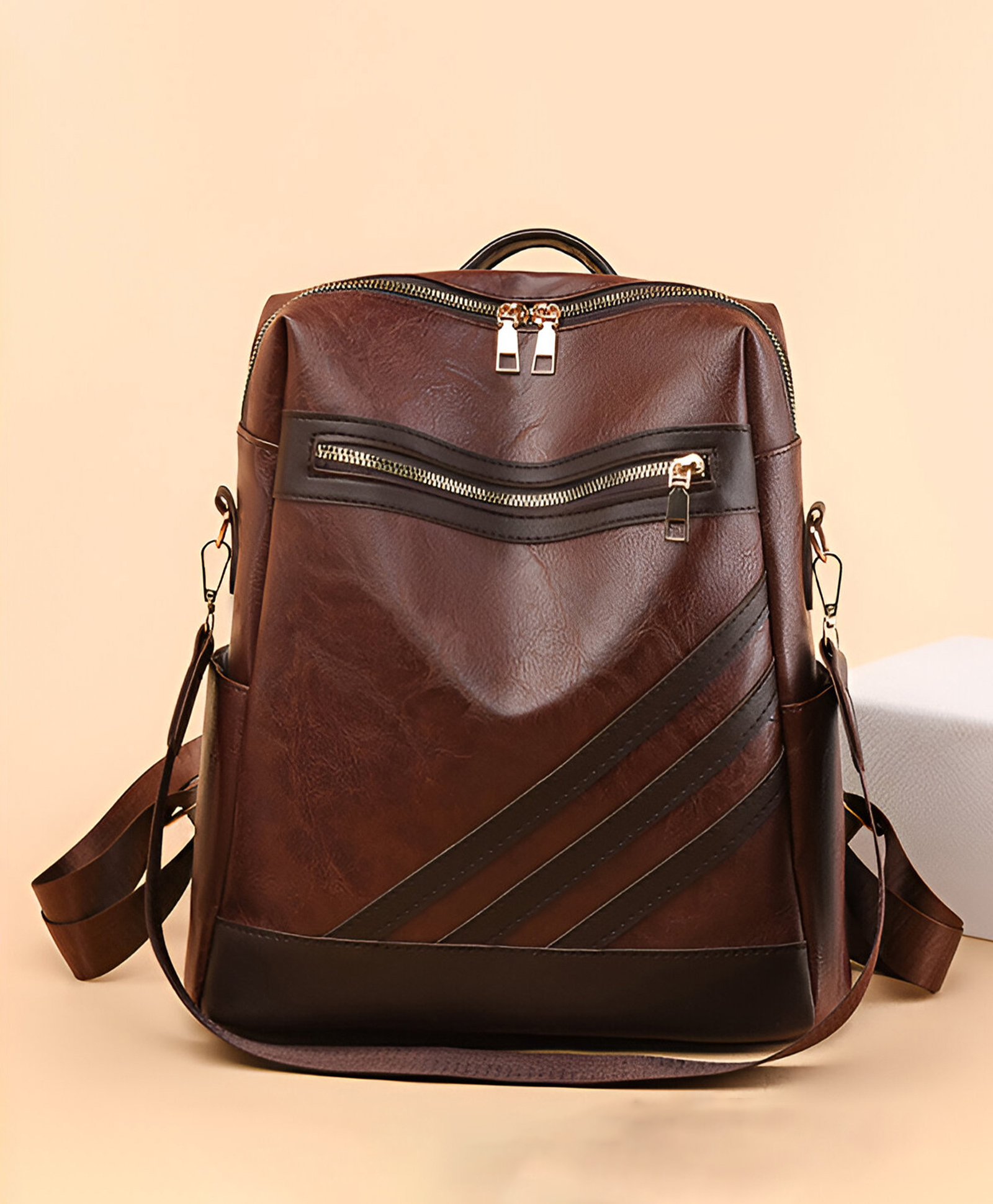 SYGA Women's Anti-Theft Travel Backpack | Dual-Purpose Shoulder Bag for Daily Use & Travel (Dark Brown)-picture-12