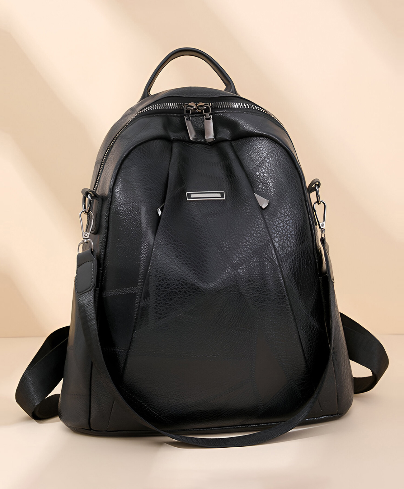 SYGA Women Soft Backpack Breathable Daily Style with Fine Stitching & Smart Storage Pockets(Black)-image-47