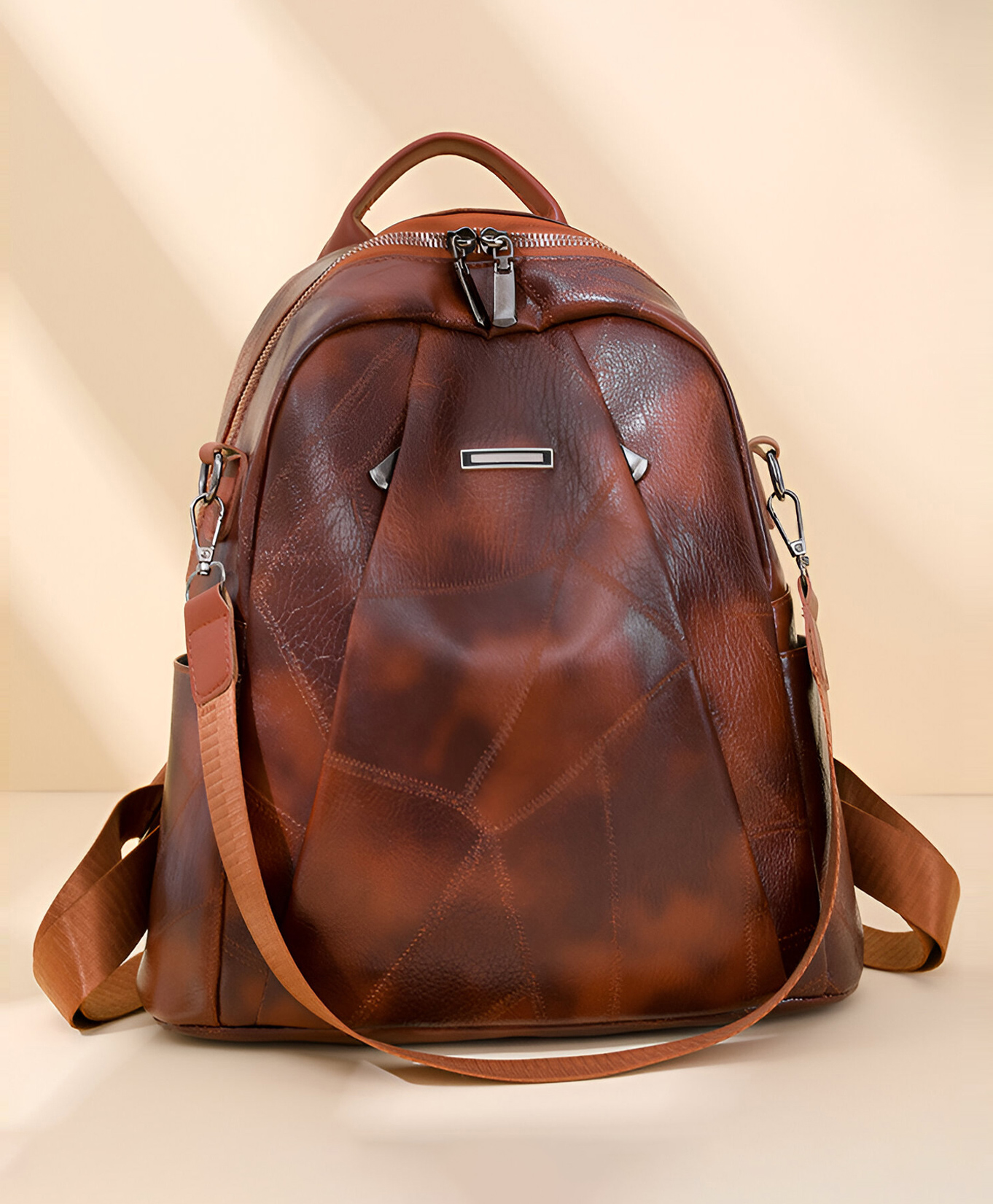 SYGA Women Soft Backpack Breathable Daily Style with Fine Stitching & Smart Storage Pockets(Brown)-image-49